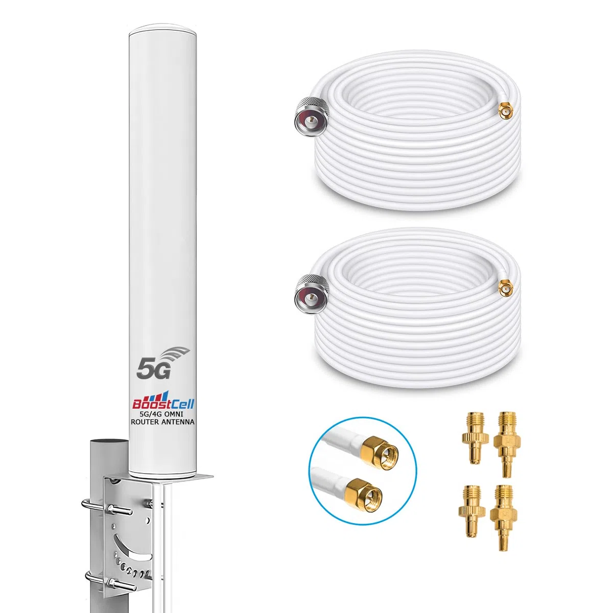 Antena Omnidireccional Router 5G/4G 690-3500 MHz (10 M Cable)