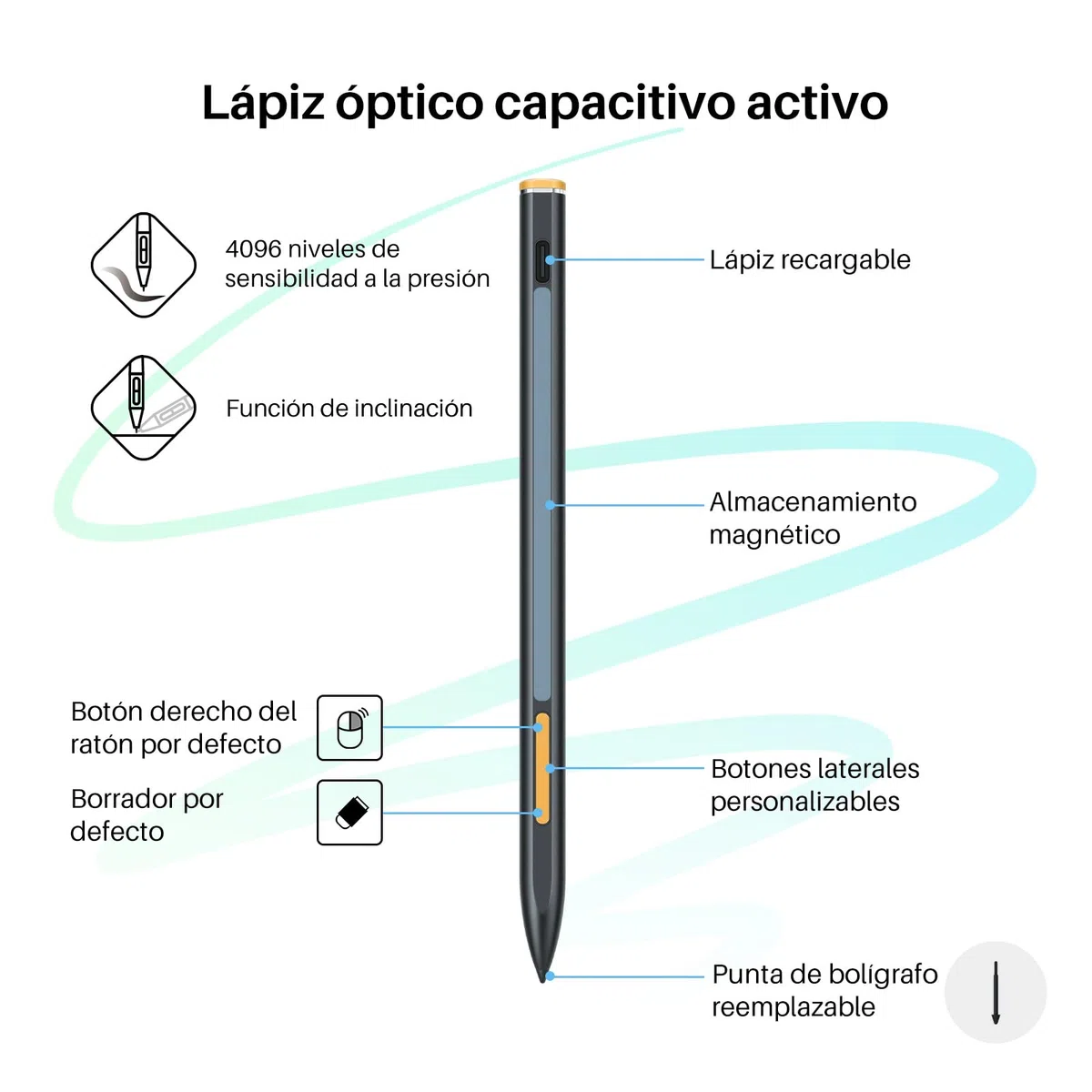 HUION Kamvas Slate 10 Tableta de Dibujo Independiente con Pantalla Laminado Completo, Tableta Gráfica FHD de 10,1" y Lápiz óptico de 4096 Niveles, Android 12, 8GB + 128GB para Artista Principiante