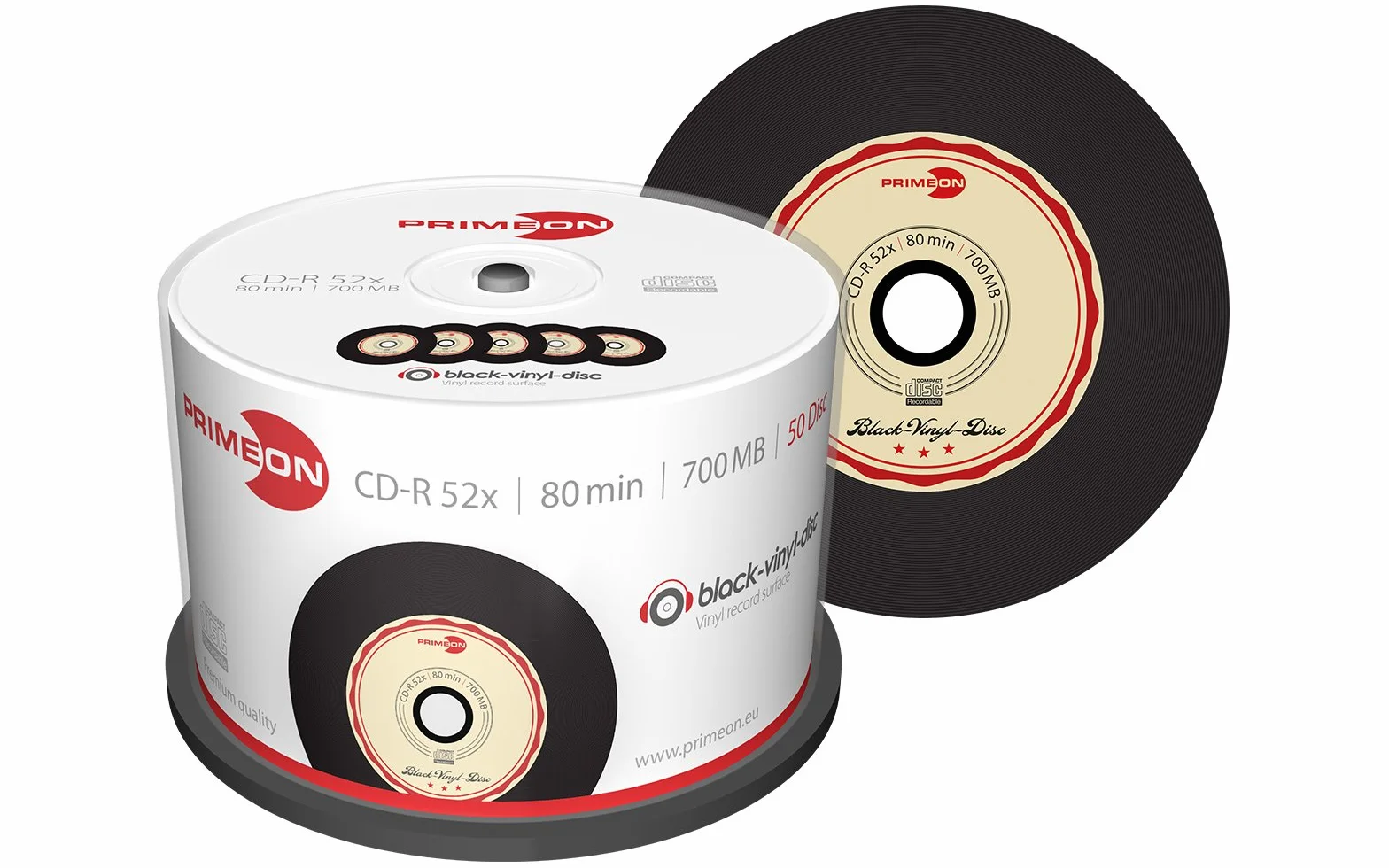Primeon Tarrina Surface-Vinil-Disco Negro