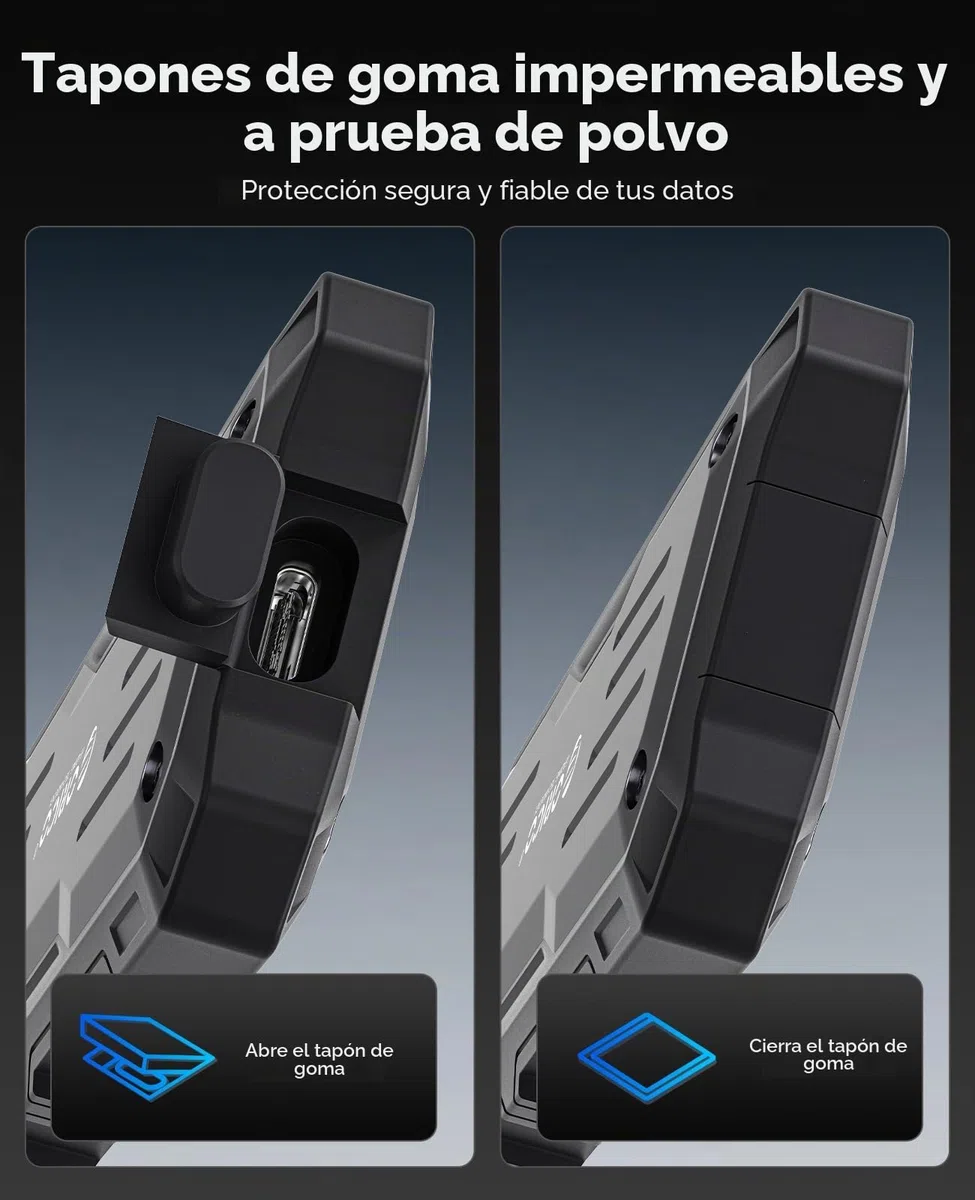 ORICO 2TB SSD Portátil, USB 3.2 Gen 2x2 Discos Duros sólidos externos, hasta 2000 MB/s, 20Gbps, Ideal para Editores al Aire Libre - O20
