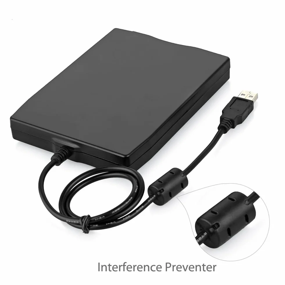 Unidad de Disquete USB 2.0 Lector de Disquete Externo Portátil de 3,5 Pulgadas Diseño Liviano y Ultradelgado para PC Portátil