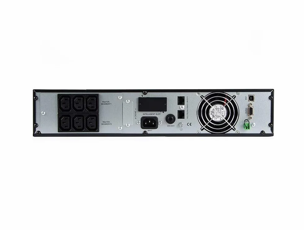 Green Cell Pro USV Rack Mount Sistema de alimentación ininterrumpida 1000VA (900W) con protección contra sobretensiones 230V Online 6X IEC320 C13-10A USB RS232