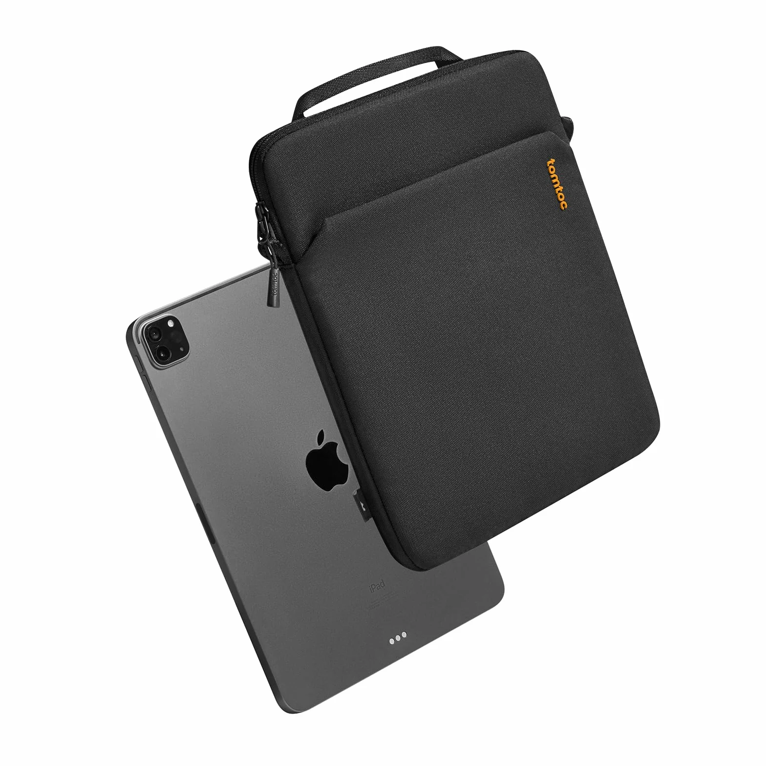 tomtoc Slim Funda para 13 Pulgadas iPad Pro M4 2024 & iPad Air M3/M2 2025-2024, 12,9" iPad Pro 6/5/4 M2&M1, Bolsa bandolera Ligera con compartimento para accesorios, Tejido Ecológico