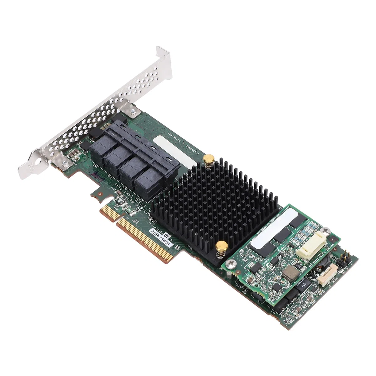 LICAEVEY Tarjeta Controladora Raid SAS, Tarjeta de Matriz ASR 71605, 4 Puertos 8643, caché de 1 GB, Interfaz de Alta Velocidad PCIE X8 de 6 GB, Plug and Play