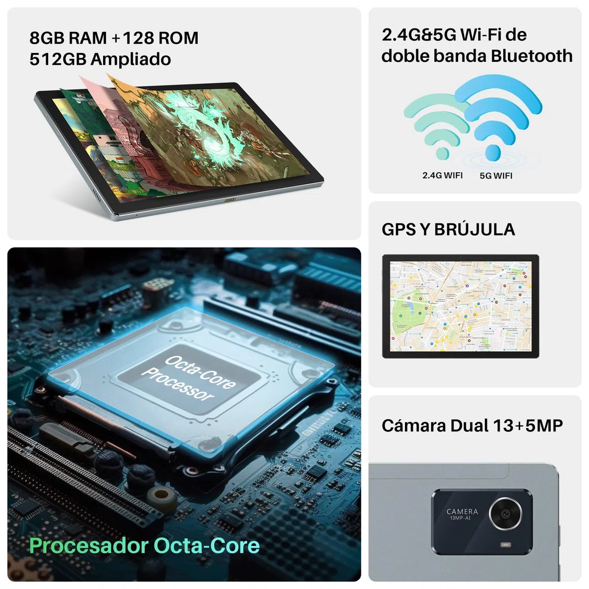 HUION Kamvas Slate 10 Tableta de Dibujo Independiente con Pantalla Laminado Completo, Tableta Gráfica FHD de 10,1" y Lápiz óptico de 4096 Niveles, Android 12, 8GB + 128GB para Artista Principiante
