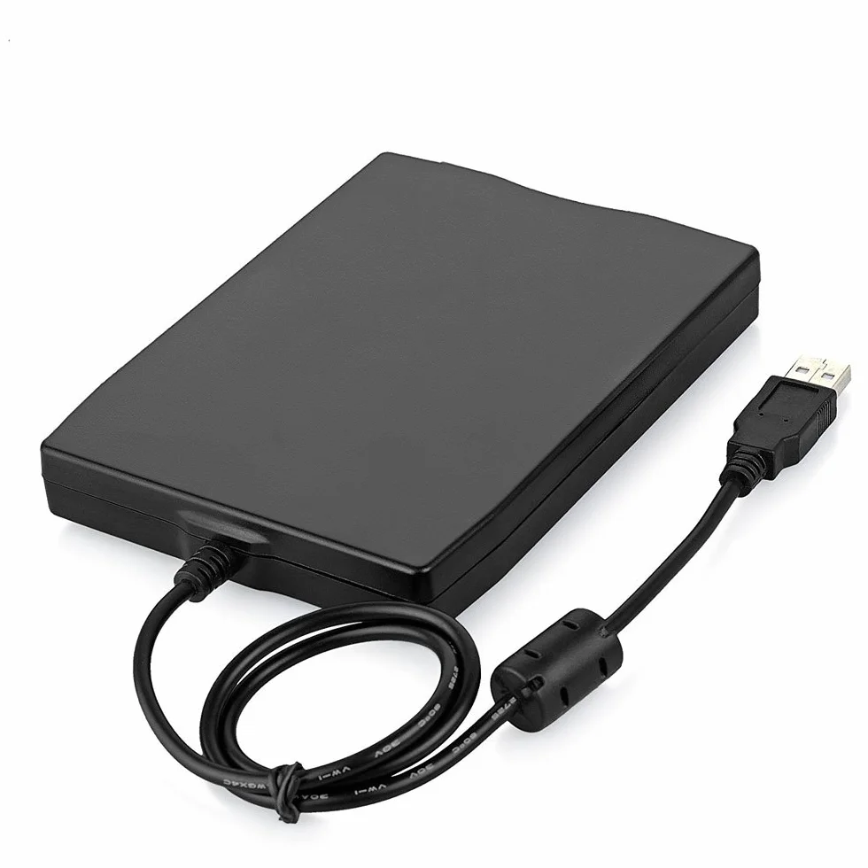 Market&YCY Unidad de Disquete USB DE 3.5" 1.44 MB FDD Unidad de Disquete Externa portátil Lector de Disquetera USB Plug and Play para PC Windows 10 8 7 Windows 98 2000 Windows XP Vista Mac - Negro