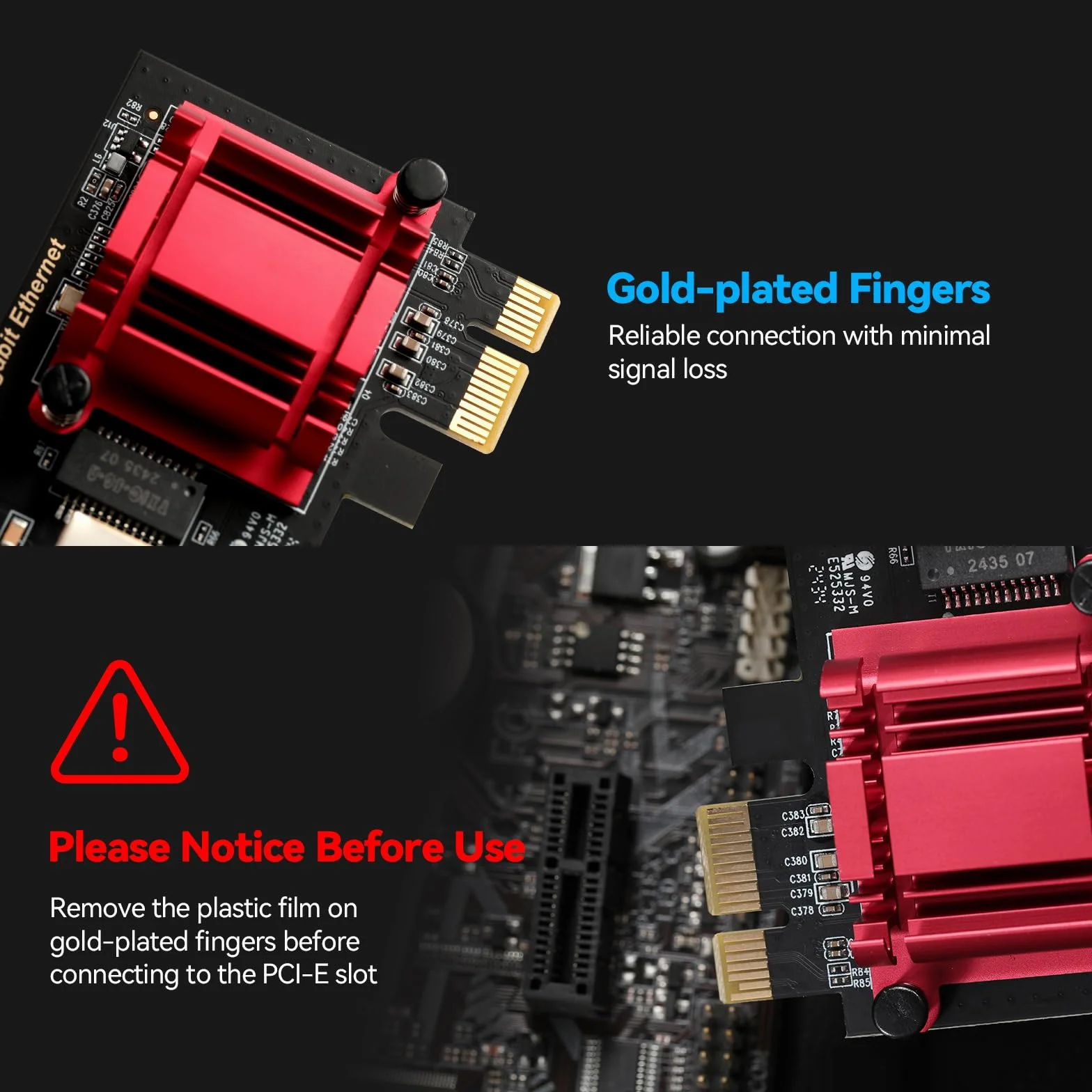 Adaptador de red PCIe 5G RTL8126 5000/2500/1000/100Mbps PCI Express 3.1 Gigabit Ethernet tarjeta RJ45 controlador LAN compatible con PXE para Windows/Linux con perfil bajo