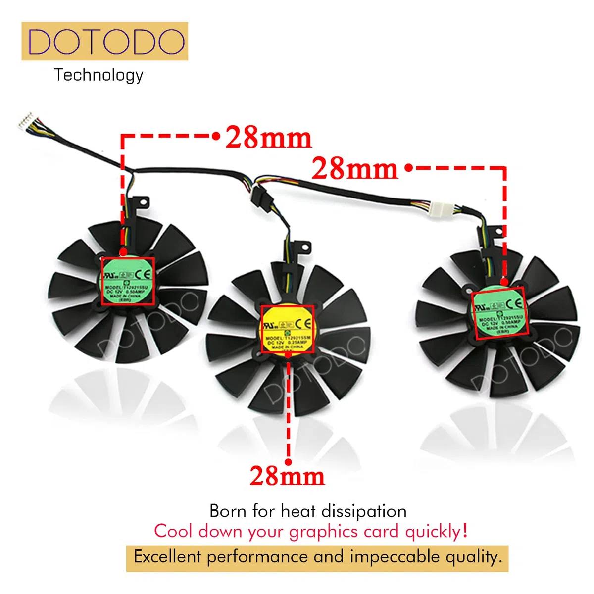 87mm FDC10U12S9-C FDC10H12S9-C T129215SU Ventilador para tarjeta gráfica ASUS GTX 980 Ti R9 390X 390 GTX 1060 1070 1080 Ti RX 480 RX480