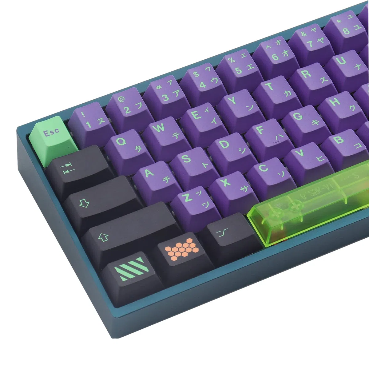 Teclas PBT, 130 Teclas, Perfil Cereza Mecha Teclas sublimación de Tinte con Barra espaciadora 7U PBT Keycap Set Teclas japonesas para interruptores Cherry MX Teclados mecánicos