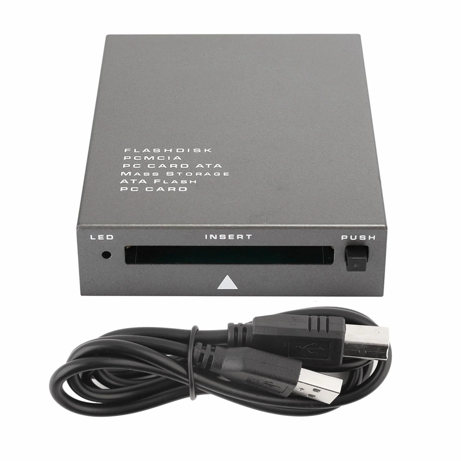 Dioche Lector de Tarjetas Pcmcia Card CNC USB2.0 - Adaptador de Tarjeta de Memoria Plug and Play de Alta Velocidad para PC - Admite Capacidad de 20 MB-20 GB