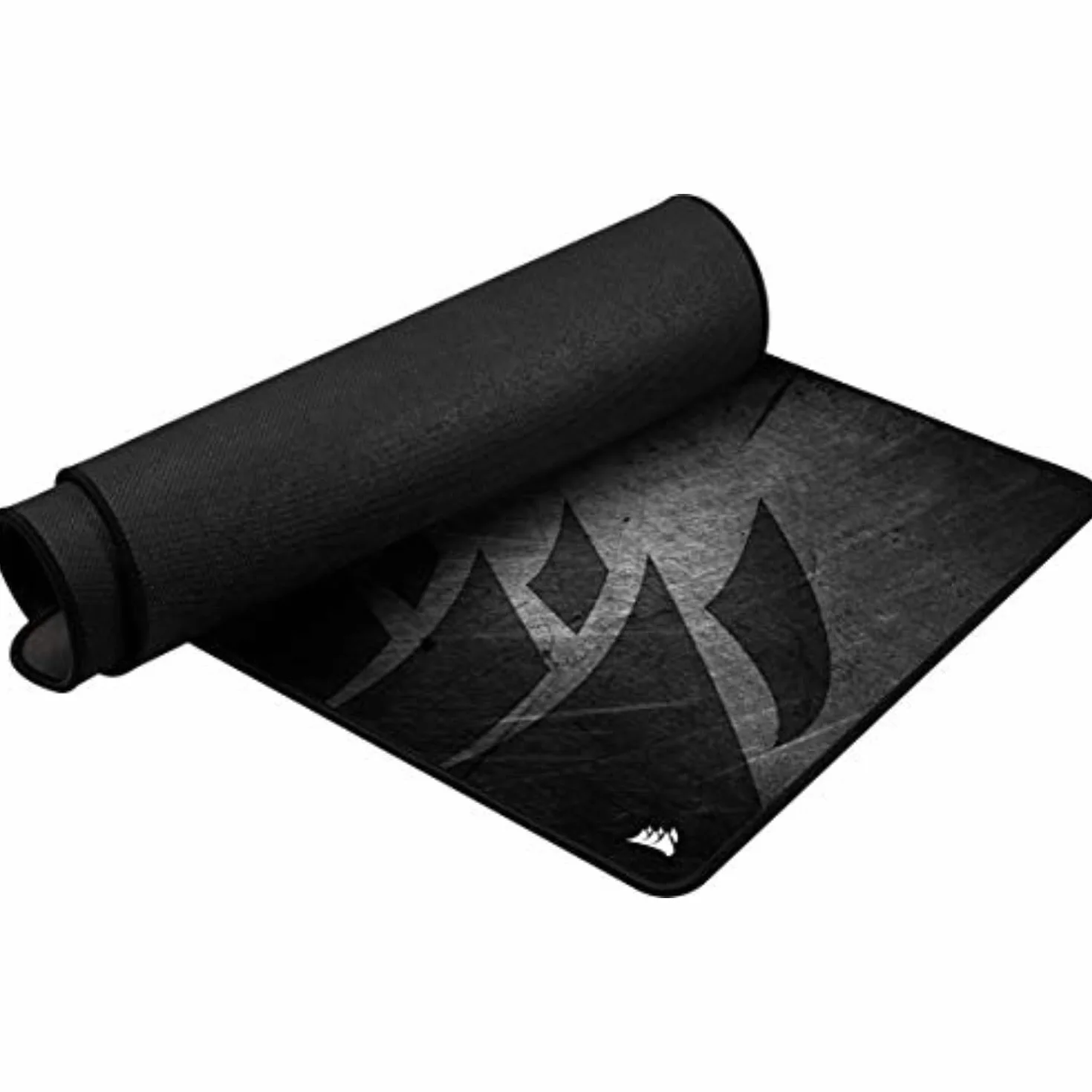 Corsair MM350 PRO Alfombrilla Tela a Prueba de Derrames para Juegos, Superficie 93 cm x 40 cm, Microtejido, Goma Afelpada gruesa 4 mm, Base Goma Texturizada Antideslizante, Negro/Gris, Extendido XL