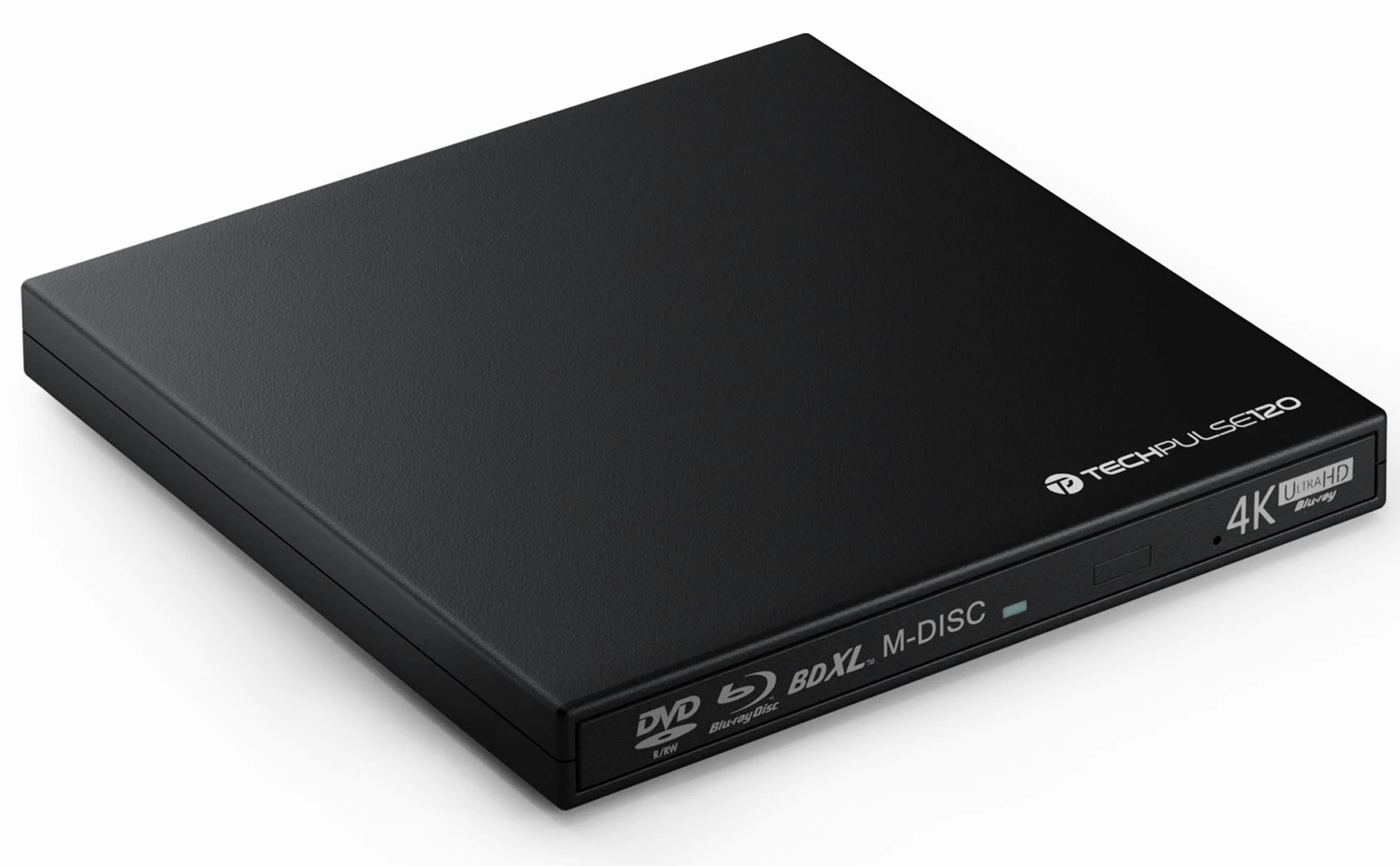 techPulse120 External UHD 4k 3D M-Disc BDXL Reproductor USB 3.0 BLU-Ray Grabadora Quemador Superdrive UltraSlim UltraHD Drive BD DVD CD Ultra para computadora Notebook Ultrabook Windows Mac OS Apple