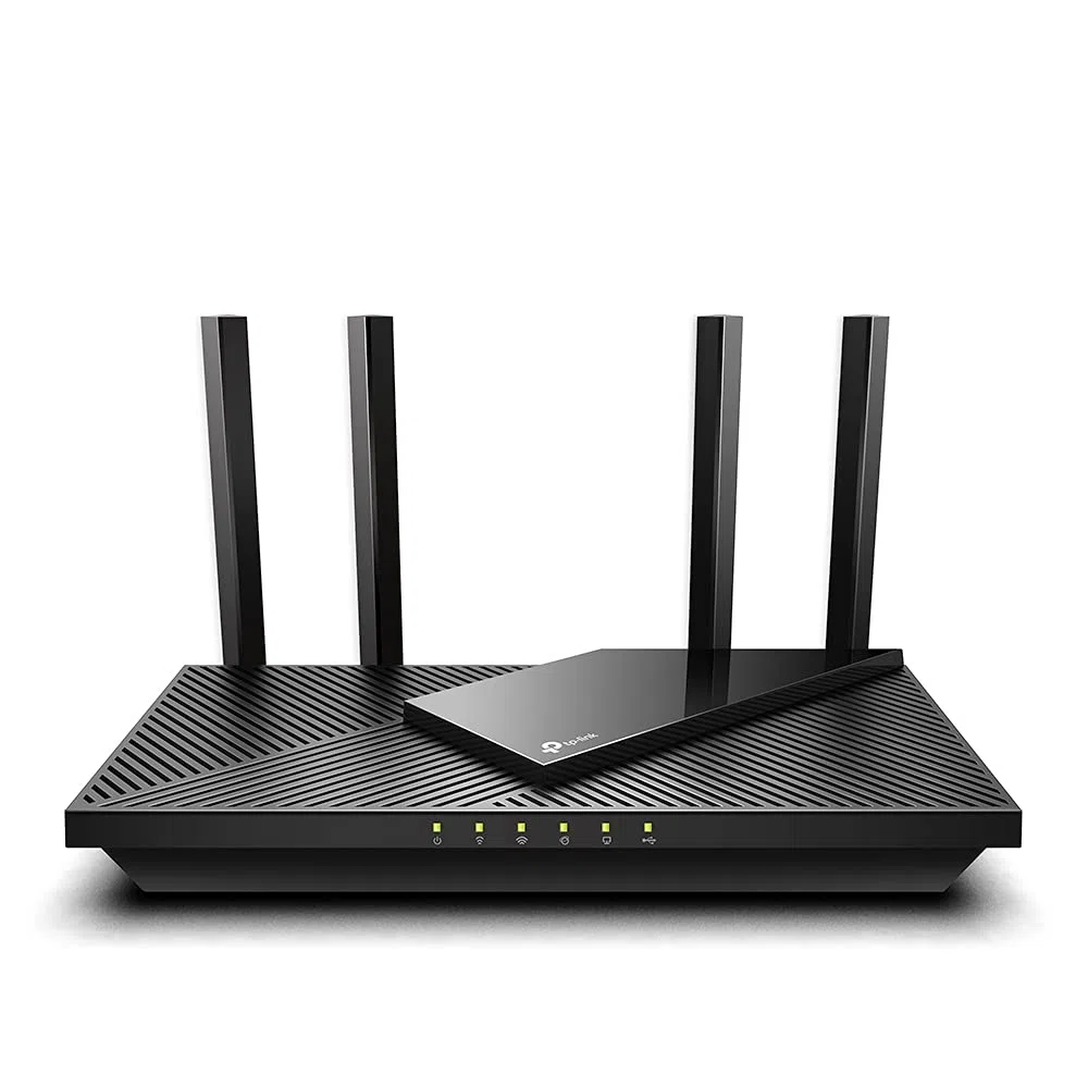 TP-Link Archer AX55 - Versión Antigua WiFi 6 Router AX3000, Soporta Mesh, Dual Band 5GHz/2GHz, 1x WAN / 4xLAN Gigabit, Puerto USB 3.0, Chasis Fino, Disipador de Calor, OFDMA, QoS, WPA3