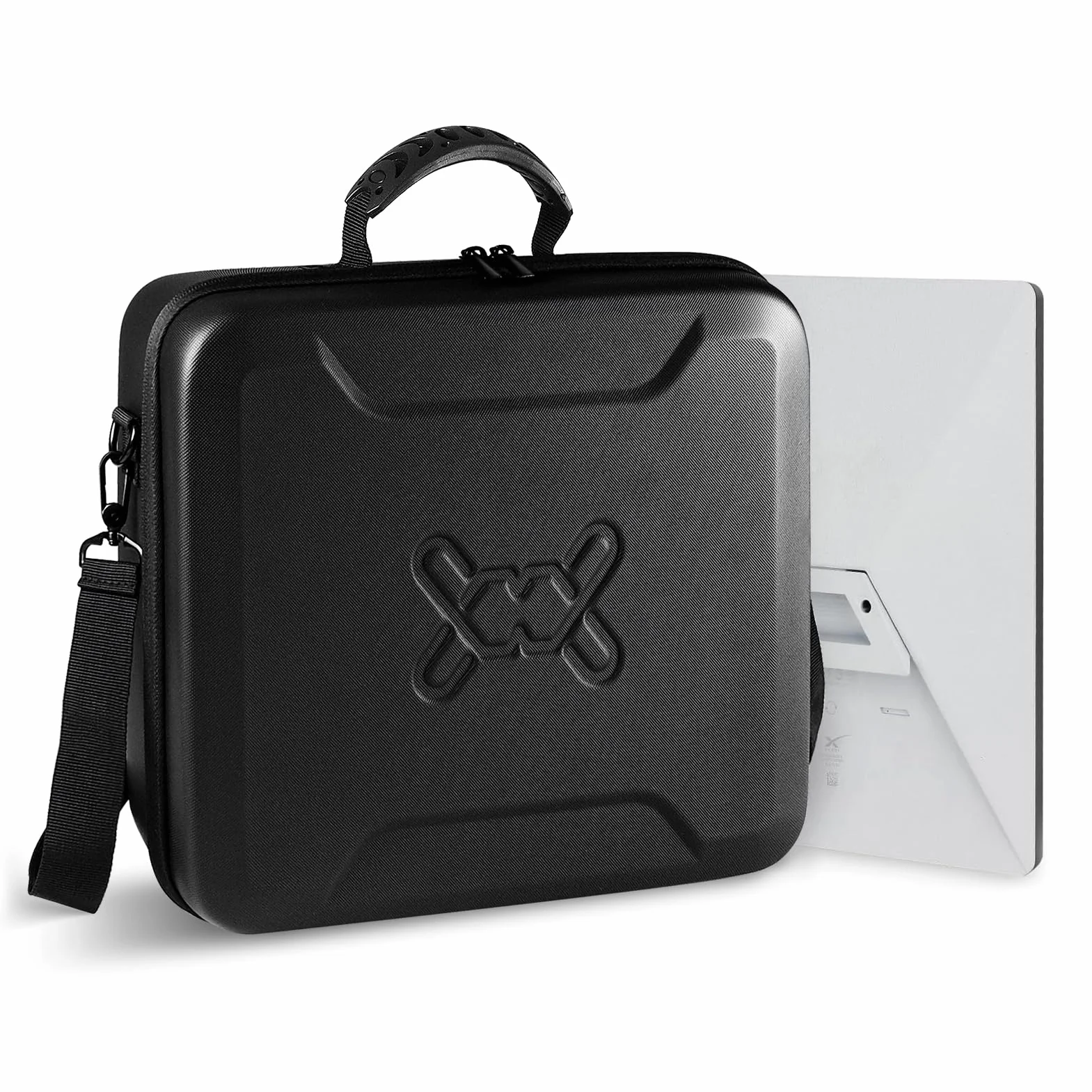 Mwin Starlink Mini Estuche - Funda de Viaje Ligera, Funda Protectora de EVA Resistente a Salpicaduras y Golpes con Correa para el Hombro, Bolsa Portátil para Viajes al Aire Libre y Camping, Negro