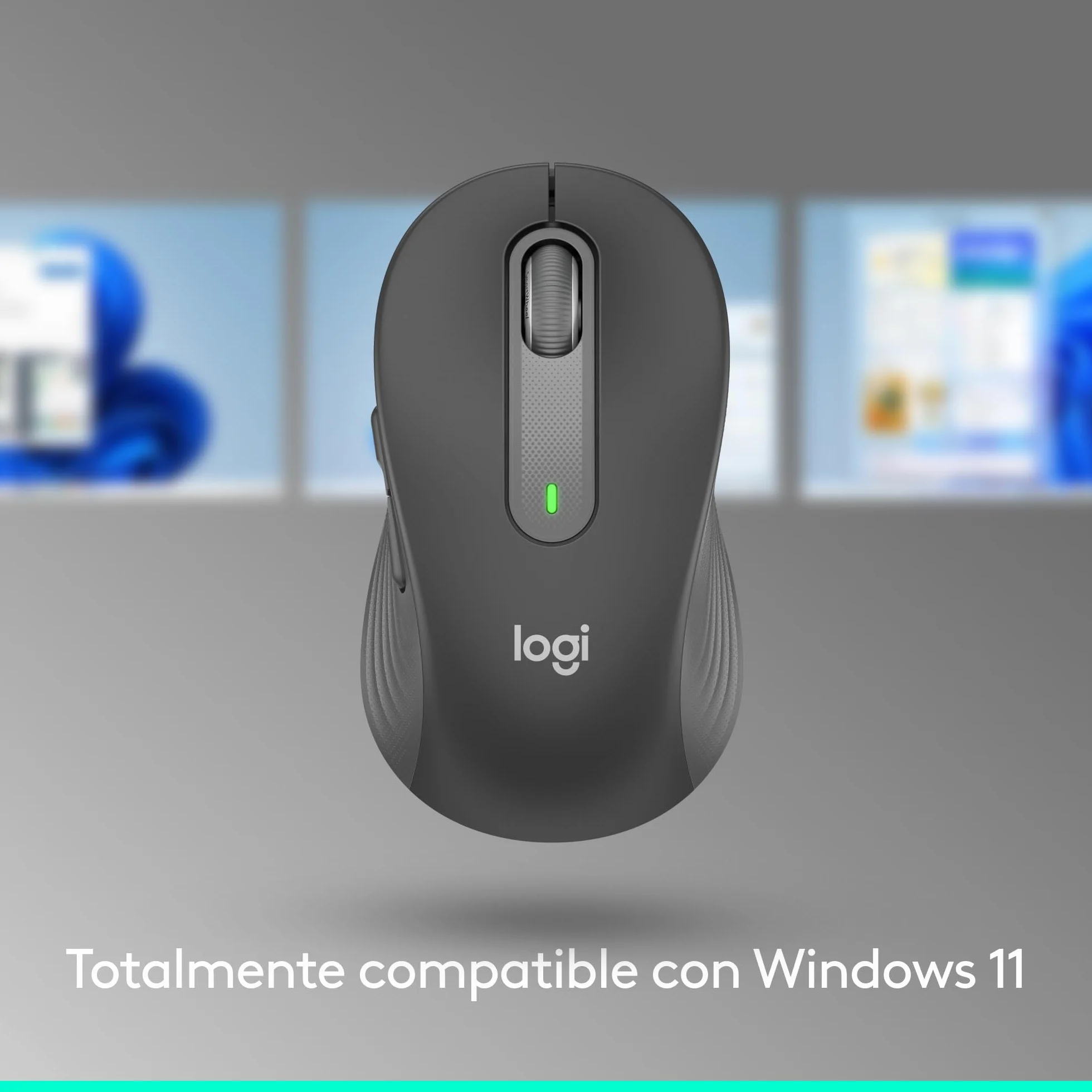 Logitech Signature M650 L ratón inalámbrico de tamaño Normal - para Manos Grandes, 2 años de Pila, clics silenciosos, Botones Personalizables, Bluetooth, PC/Mac/multidispositivo/Chromebook - Grafito