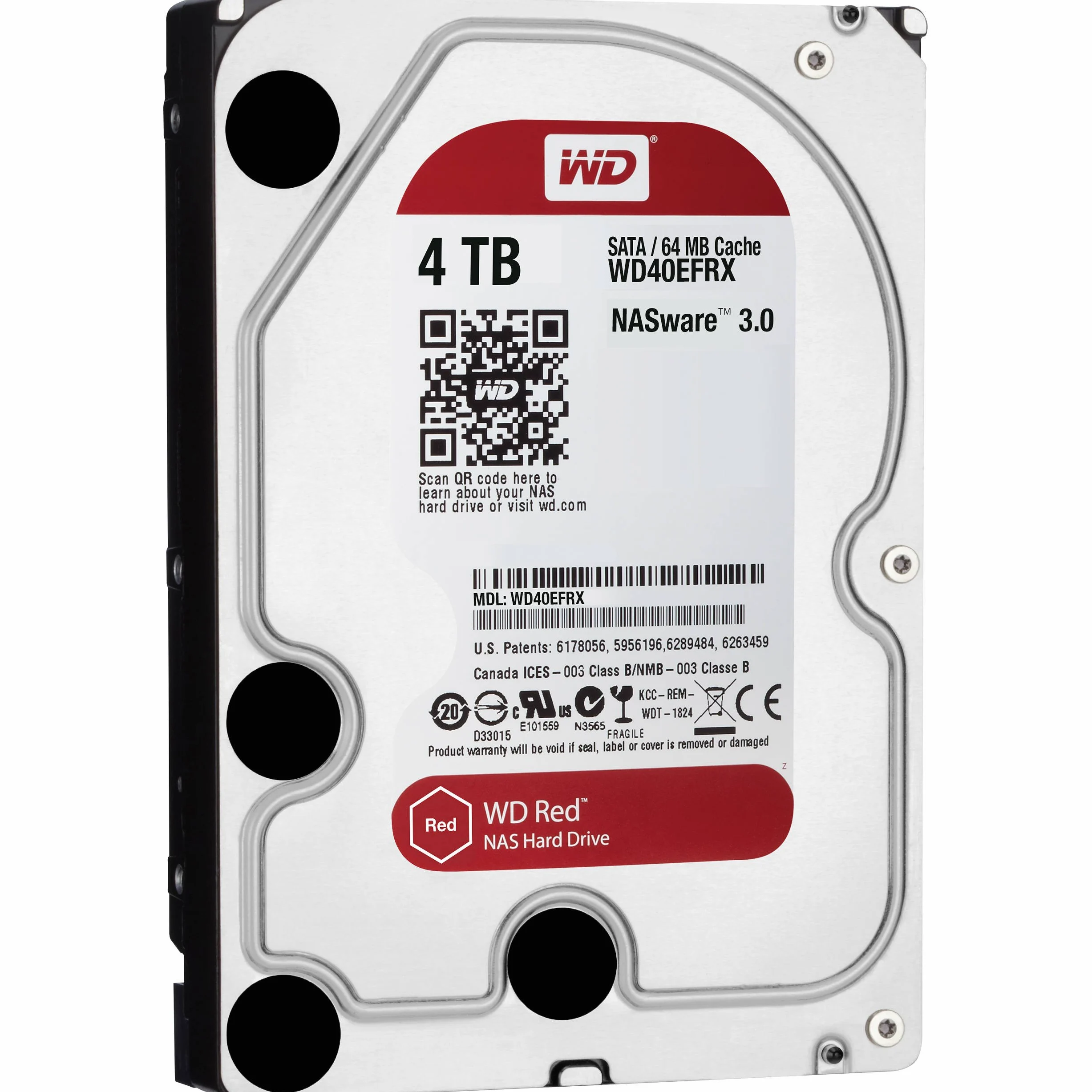 WD Red WD40EFRX - 4 TB SATA 6 Gb/s Hard Disk Drive with NASware