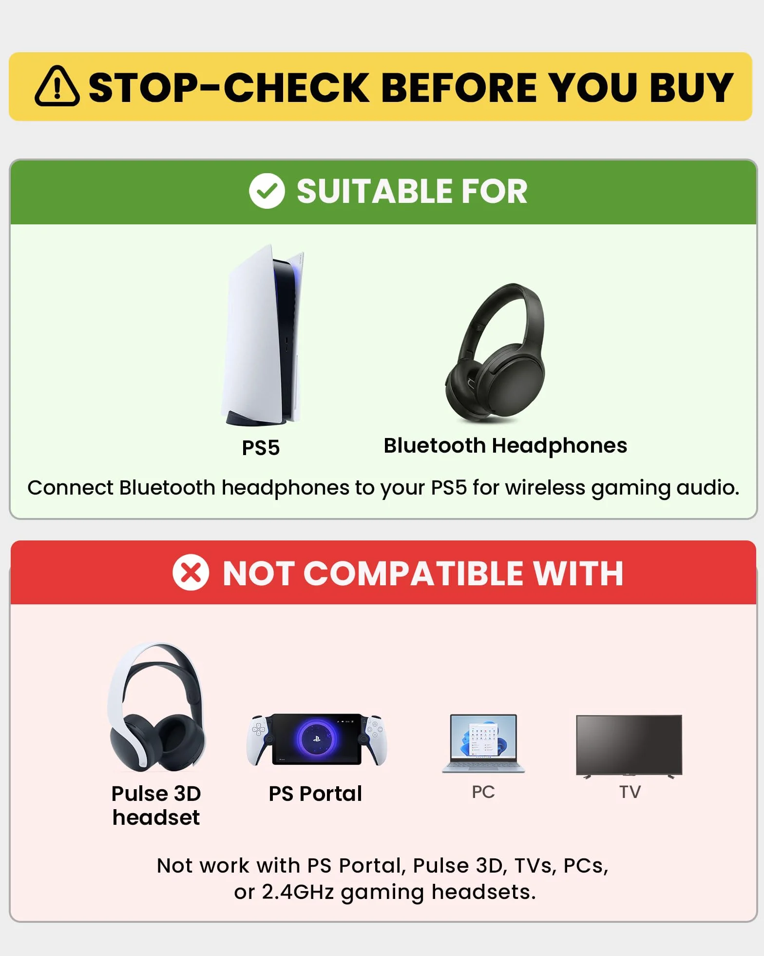Avantree C81-Gaming – Adaptador de Audio USB-C Bluetooth 5.3 para PS5, Chip Qualcomm, aptX Adaptive & HD, Sonido Premium, Compatible con AirPods, Auriculares Bose y más