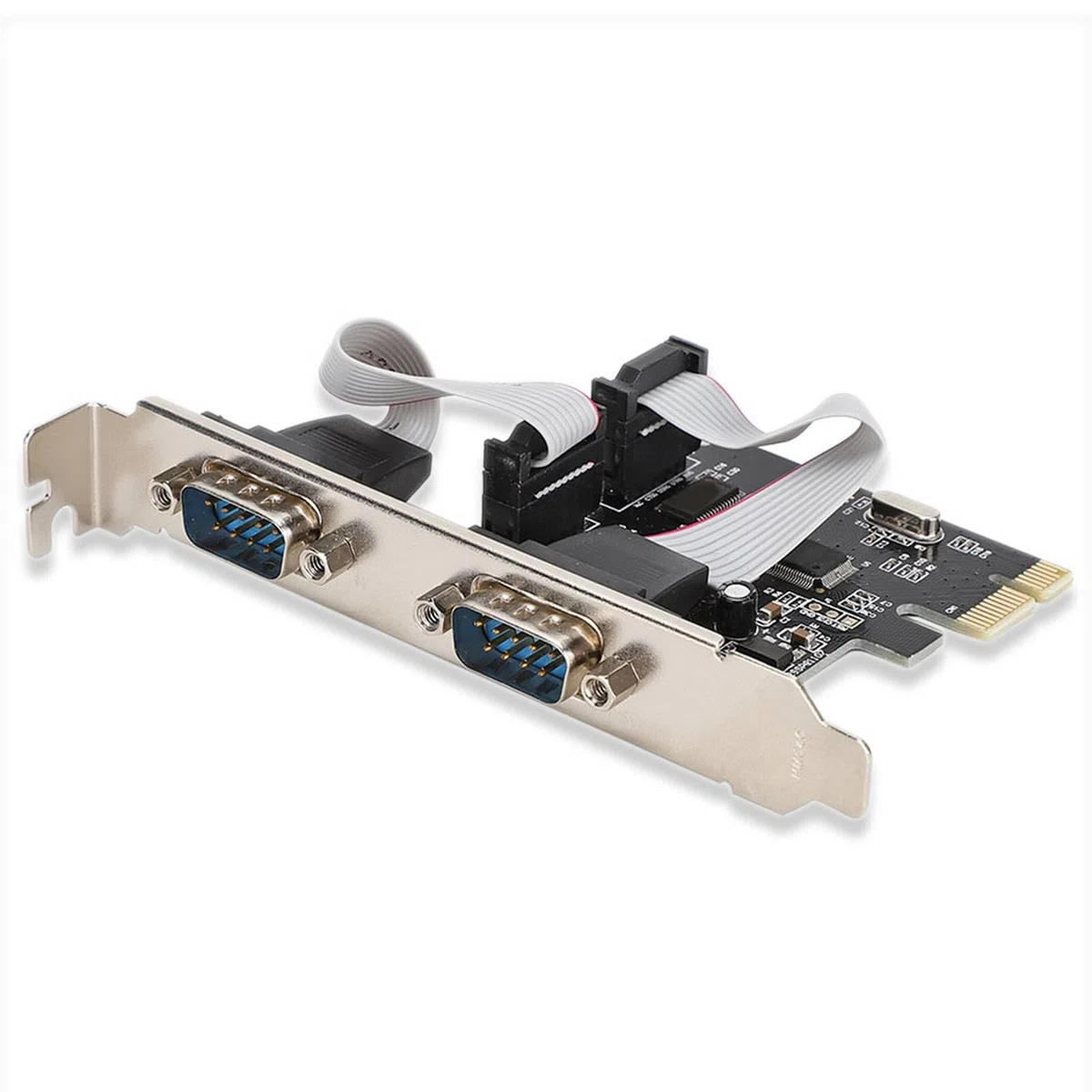 Agatige Tarjeta PCI Serie Express RS-232 DB9 2 Puertos Windows 10 11 32/64bit Linux