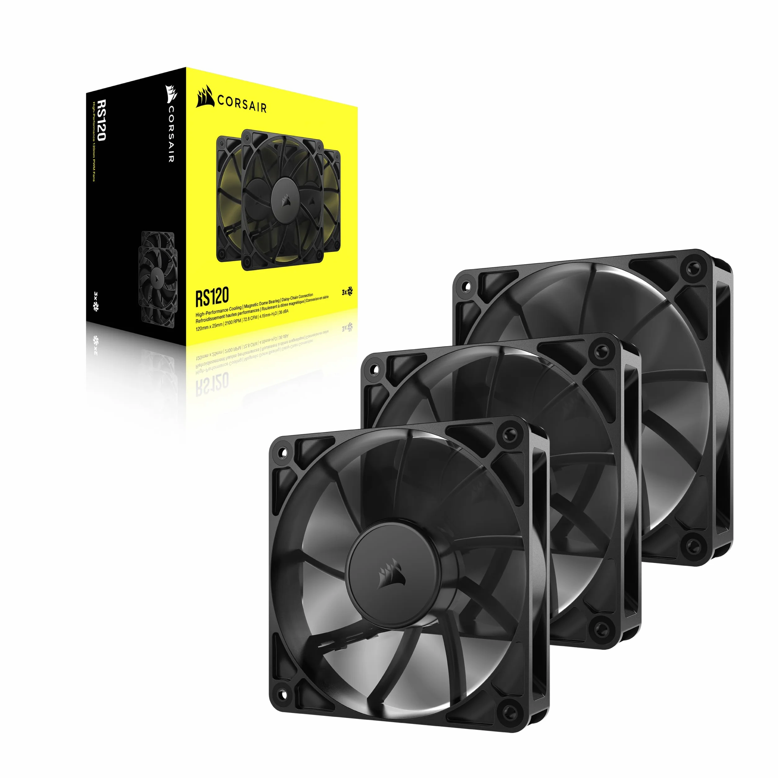 Confezione Da 3 Ventole Pwm Da 120 Mm - Corsair - Rs120