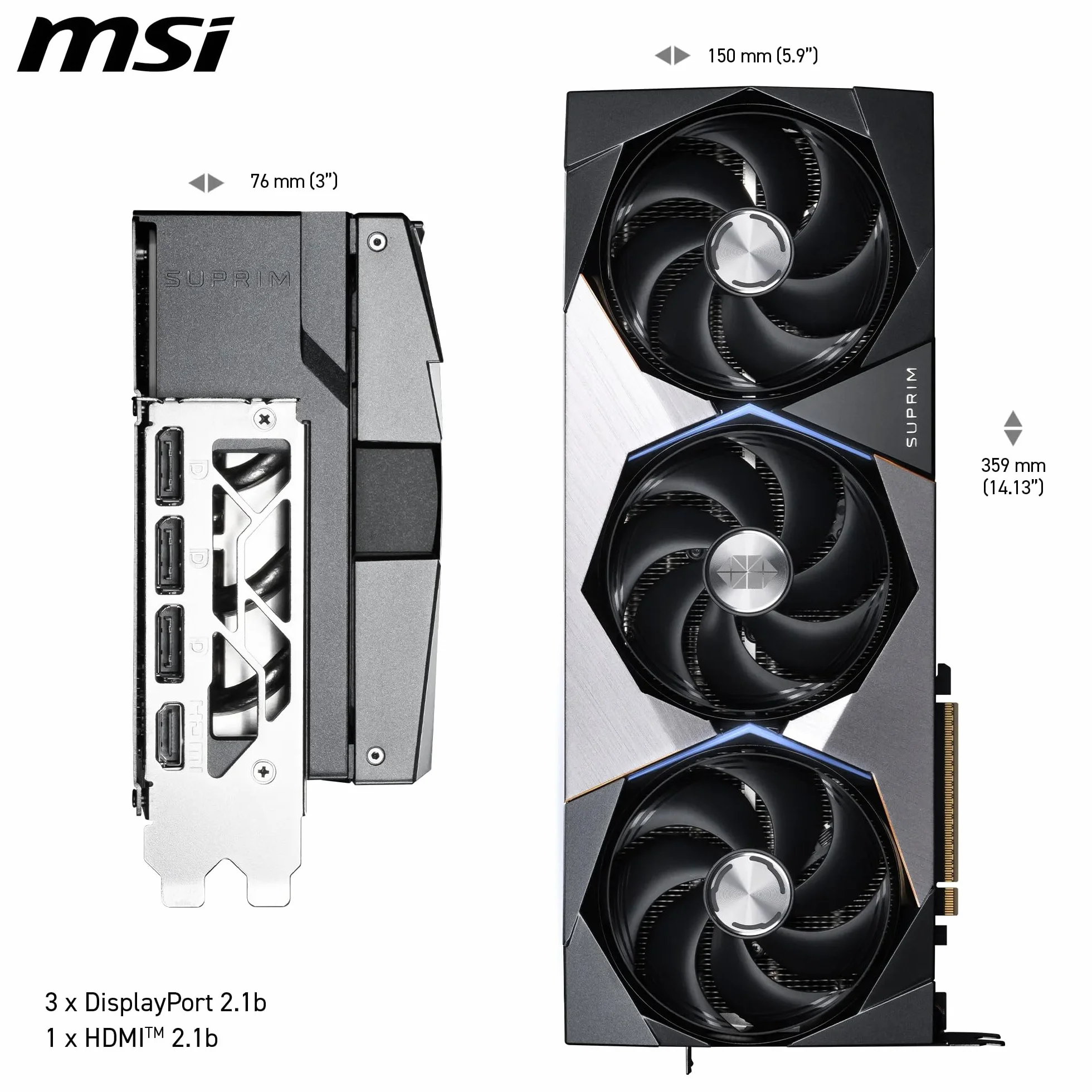 MSI GeForce RTX 5090 32G SUPRIM SOC