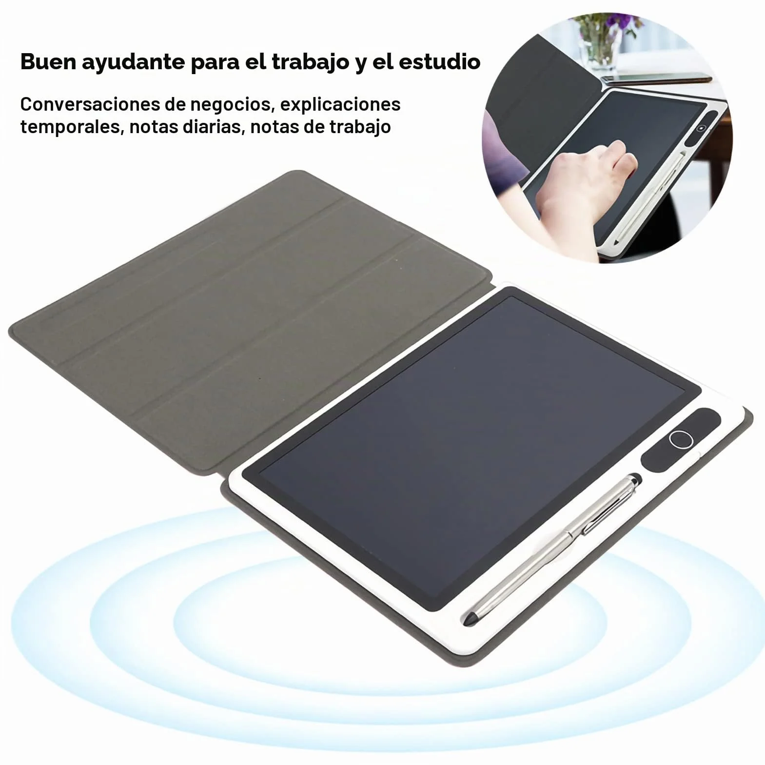 Cuaderno electrónico con bolígrafo, tableta de dibujo de 9 pulgadas, Dital, almohadilla de dibujo, bloc de notas inteligente, bloc de notas digital, bloc de notas electrónico, tableta LCD, trazado