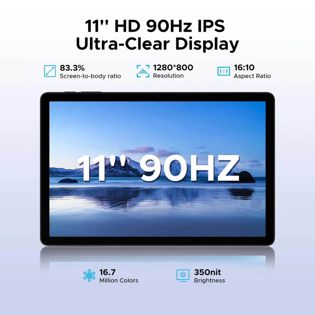 Tab G6 Android 16 Tablet 11 Pulgadas, 30GB+256GB/2TB, 4G LTE Dual, Octa-Core Batería 8000mAh Tablet android, Pantalla HD+ 90Hz Tablet con Sim, Cámara 13MP, Gemini AI/Face ID/5G WiFi/GPS/3.5mm Audio