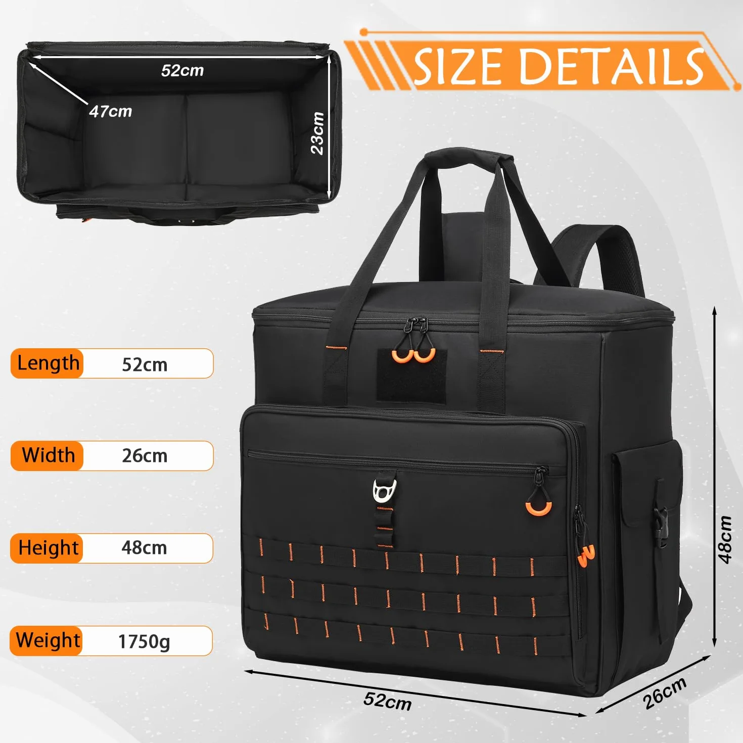 Funda acolchada para ordenador de escritorio, para teclado, ratón, cables y accesorios (solo bolsa)