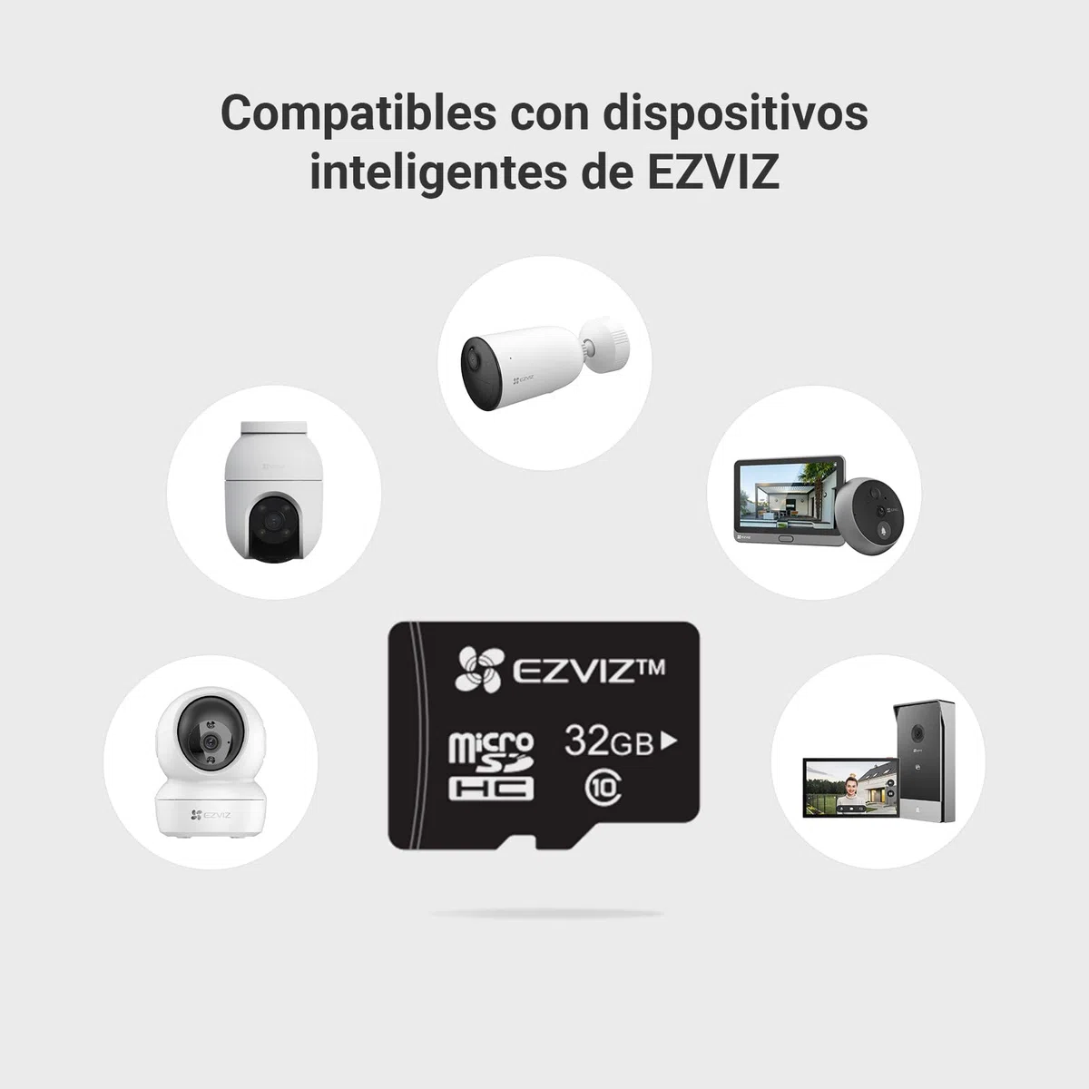 EZVIZ Tarjeta de Memoria Micro SD 32GB Memoria Profesional Tarjeta para Cámaras de Seguridad