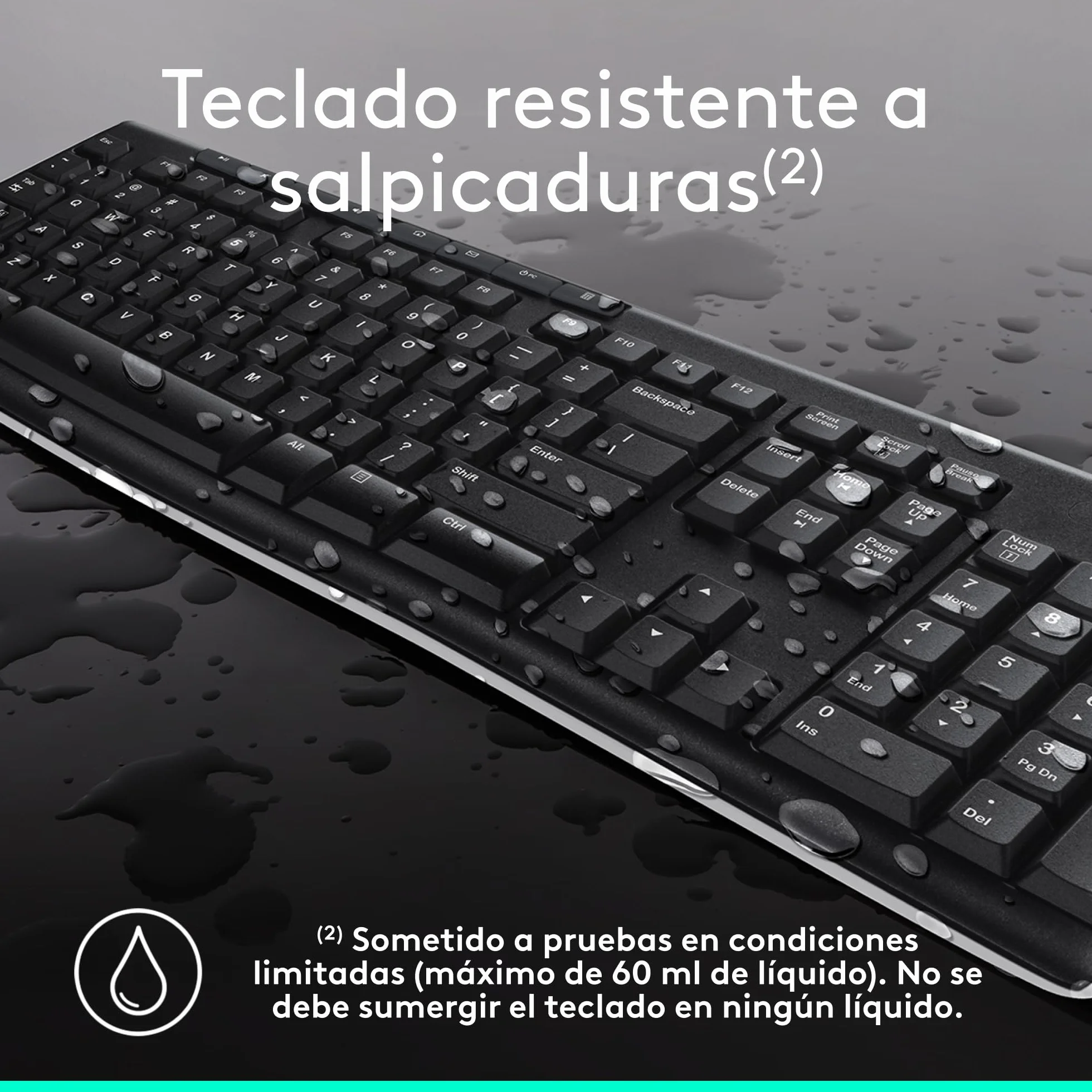 Logitech MK270 Combo Teclado y Ratón Inalámbrico para Windows, 2,4GHz Inalámbrico, Ratón Compacto, 8 Teclas Multimedia y de Acceso Directo, 2 años de batería, PC, PC Portátil, QWERTY Español - Negro