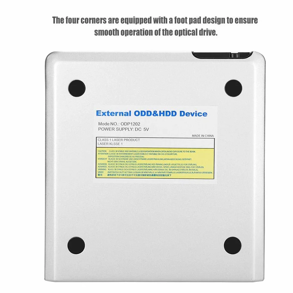 Unidad de DVD externa de CD Blu Ray, Unidad óptica externa USB 3.0 Grabadora de lector de DVD CD BD Admite reproducción, Grabación de películas D-Blu-ray, Compatible con computadora portátil de escrit