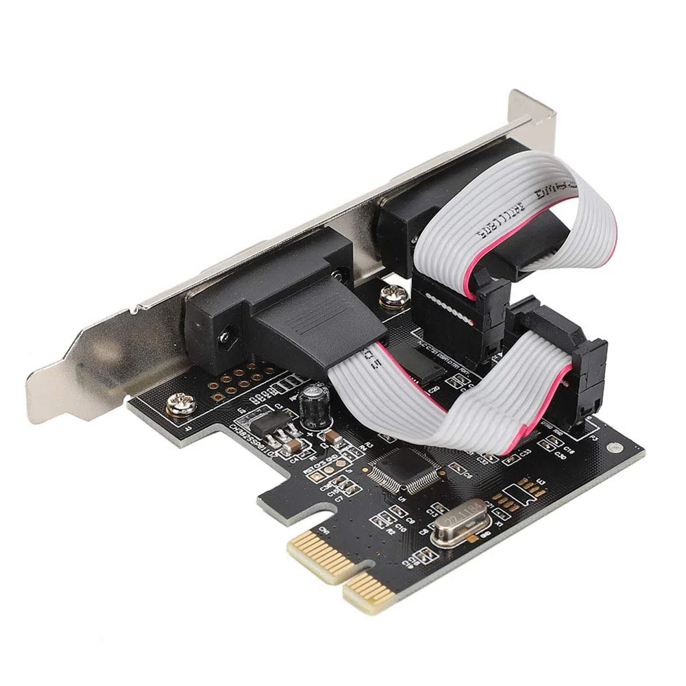 Agatige Tarjeta PCI Serie Express RS-232 DB9 2 Puertos Windows 10 11 32/64bit Linux