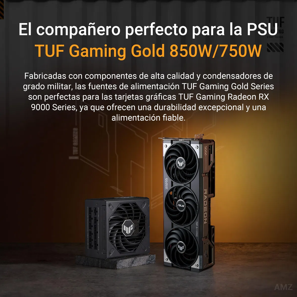 ASUS TUF Gaming Radeon RX 9070 XT OC Edition 16GB GDDR6 - Tarjeta gráfica (PCIe 5.0, HDMI/DP 2.1, 3.125 Ranuras, Grado Militar, Revestimiento PCB, Ventiladores axial-Tech)