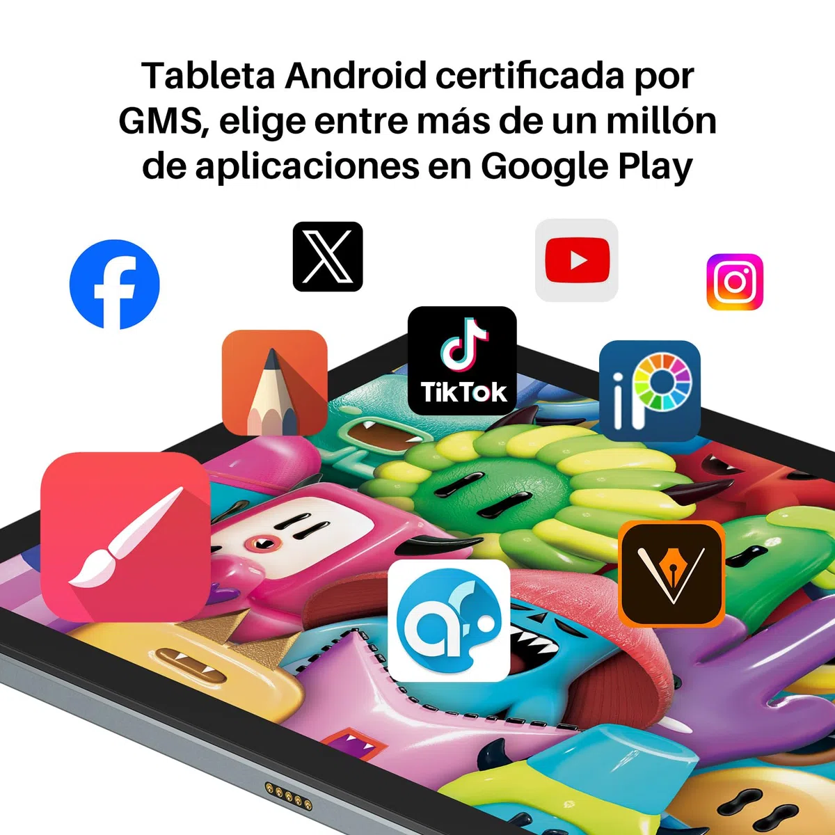HUION Kamvas Slate 10 Tableta de Dibujo Independiente con Pantalla Laminado Completo, Tableta Gráfica FHD de 10,1" y Lápiz óptico de 4096 Niveles, Android 12, 8GB + 128GB para Artista Principiante