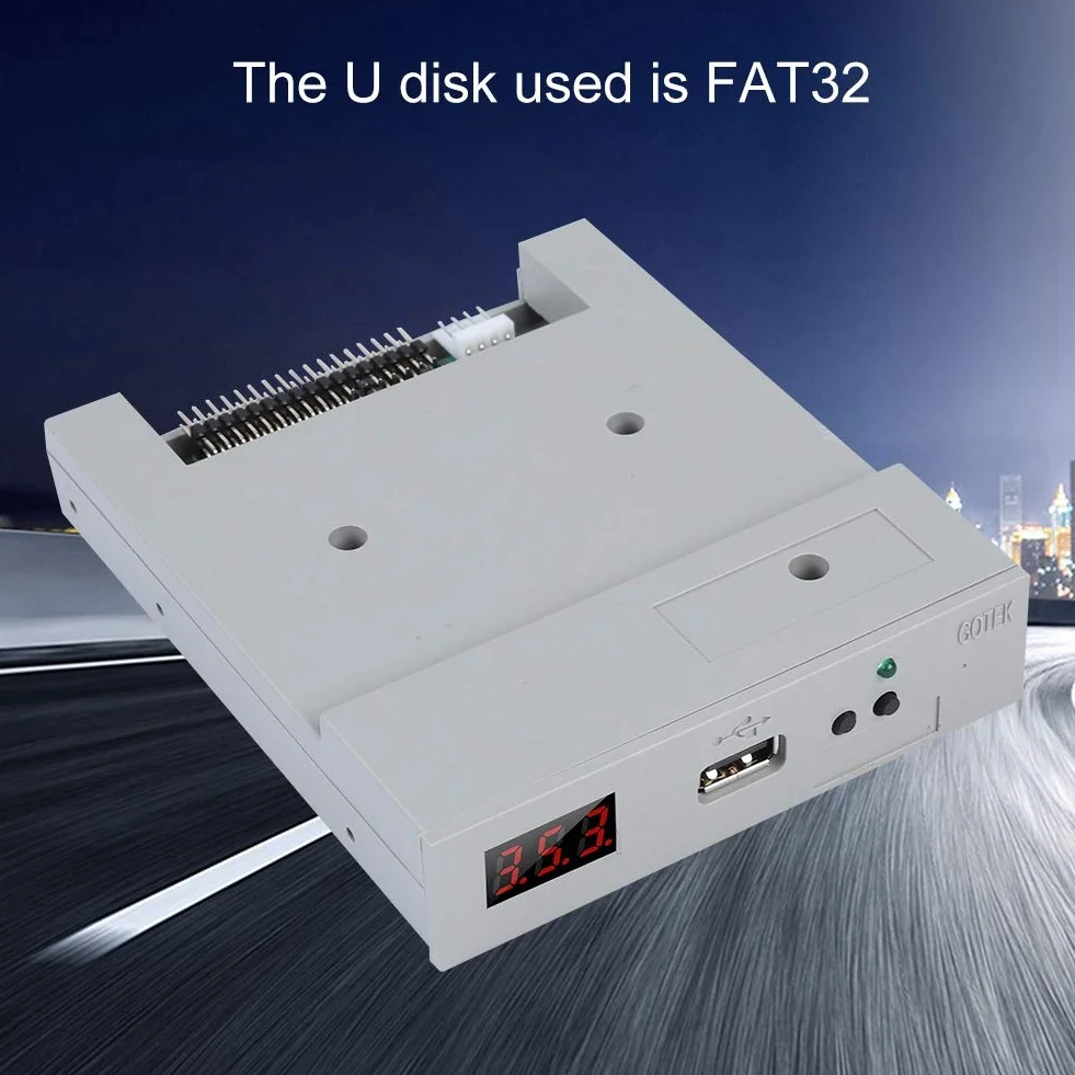 SFR1M44-U100 USB 3,5 in Emulador de Memoria Incorporada,Emulador de Disquete de 1.44MB para Equipos de Control Industrial
