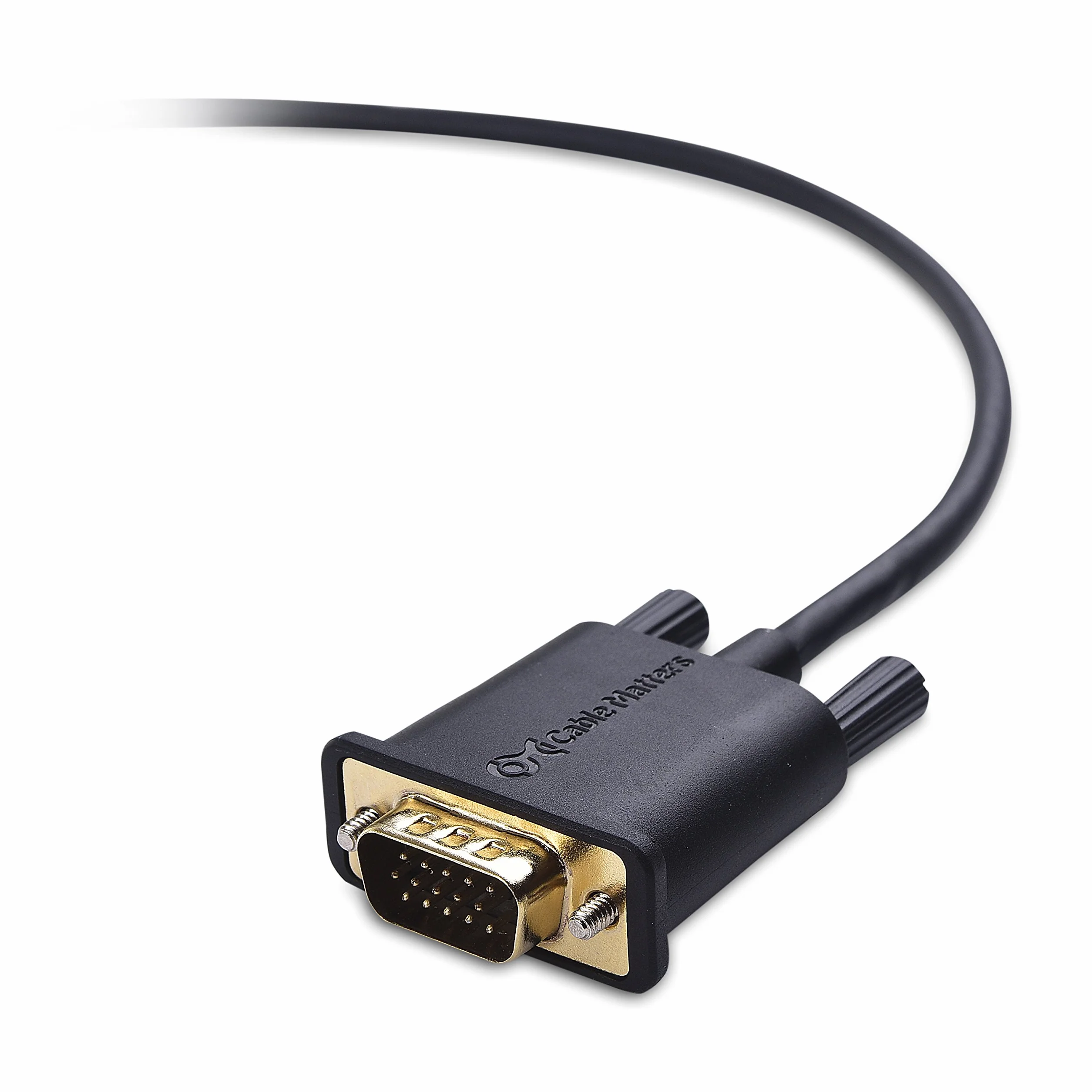 Cable Matters Cable USB C a VGA 1,8m (Cable USB C VGA, Cable Adaptador VGA a USB C) - Puerto Thunderbolt 3 Compatible para MacBook Pro, Dell XPS, HP Spectre x360, Surface Pro y más - 1,8 metros