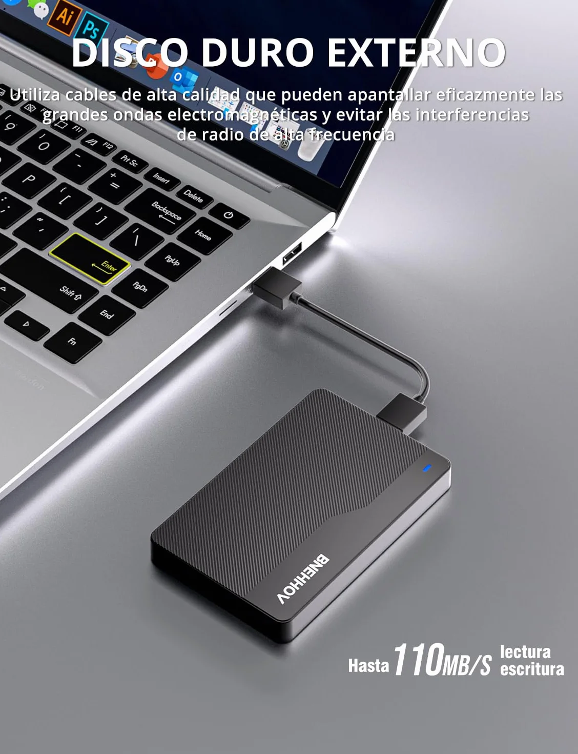 Disco Duro Externo Portátil 500GB HDD USB 3.0 SATA