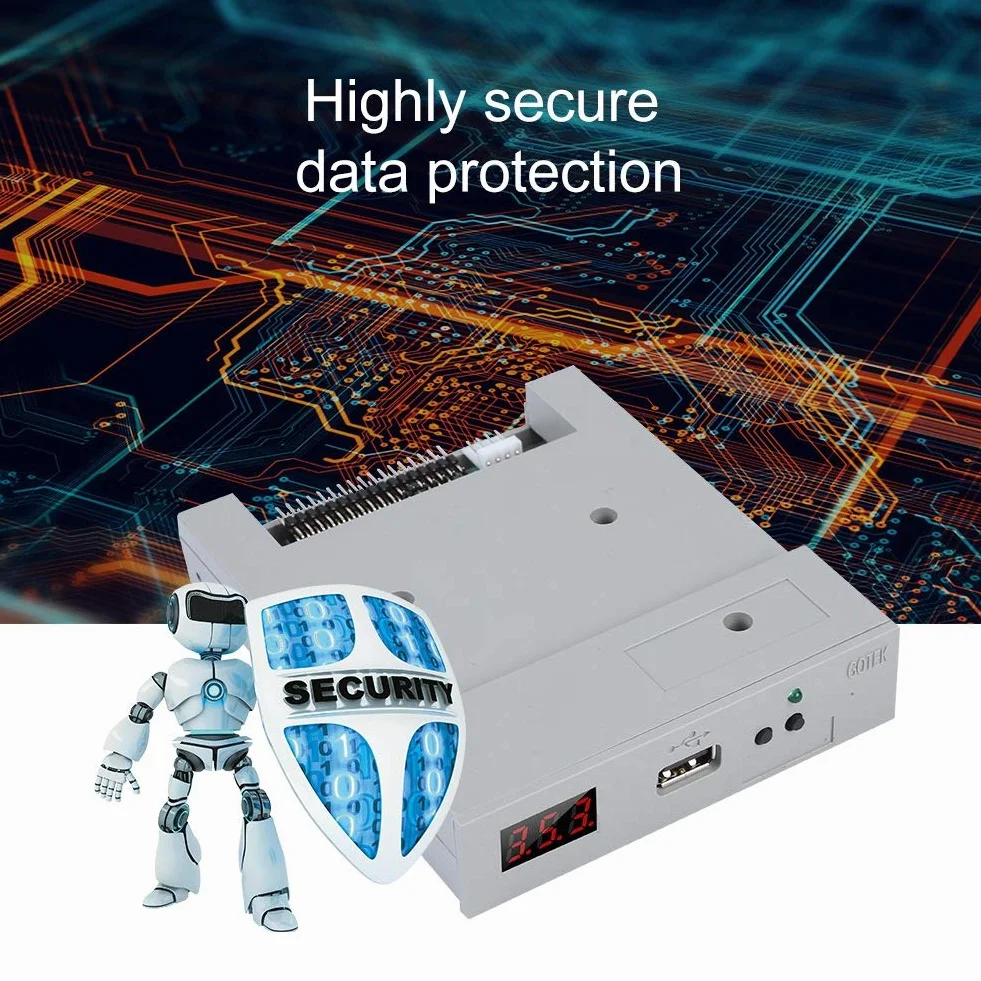 SFR1M44-U100 USB 3,5 in Emulador de Memoria Incorporada,Emulador de Disquete de 1.44MB para Equipos de Control Industrial