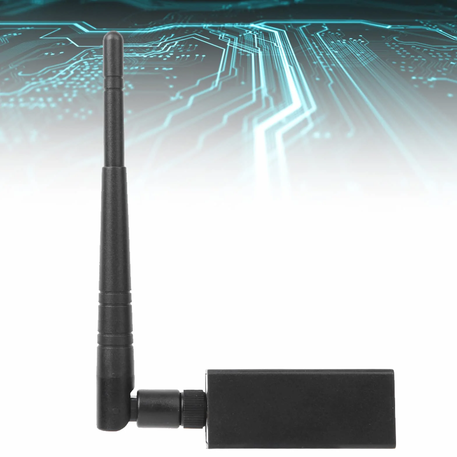 Convertidor WiFi Servidor Serie con Interfaz RJ45 Antena Externa Soporte Modbus TCP Módulo Comunicación Inalámbrica Montaje en Pared para Automatización Industrial y Control Remoto