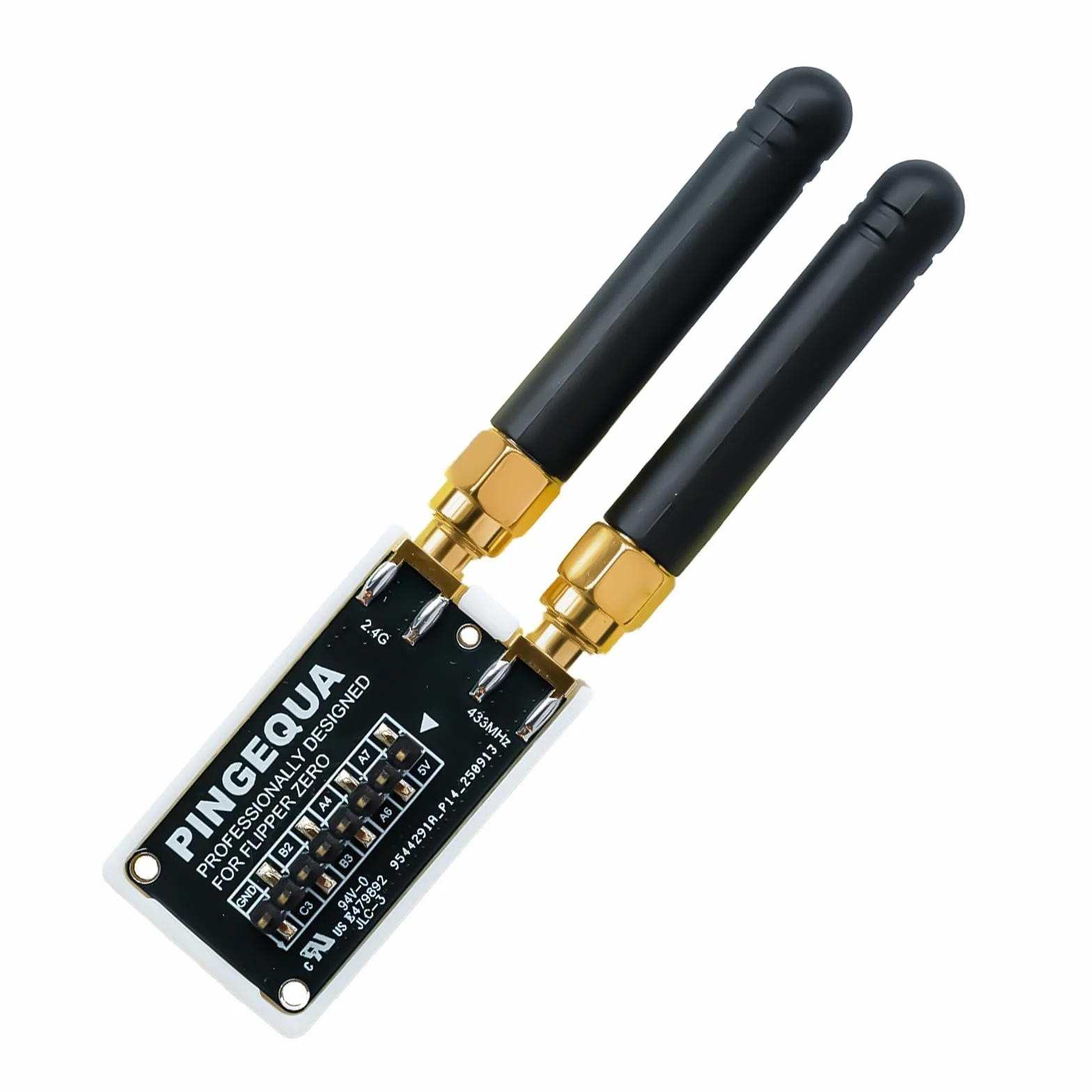 Flipper Zero NRF24 & CC1101 - Devboard RF 2 en 1, módulo inalámbrico ultracompacto, 2,4 GHz y 433 MHz, alto rendimiento, conmutación automática, Plug & Play (con estuche impreso en 3D)