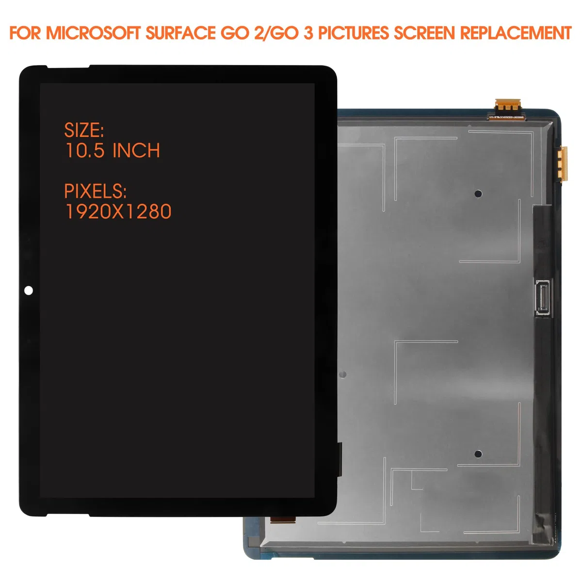 AGCUT Pantalla LCD para Microsoft Surface Go 2 / Go 3 10.5 1901 1906 1926 1927 pantalla LCD de repuesto de pantalla táctil con herramientas (negro)