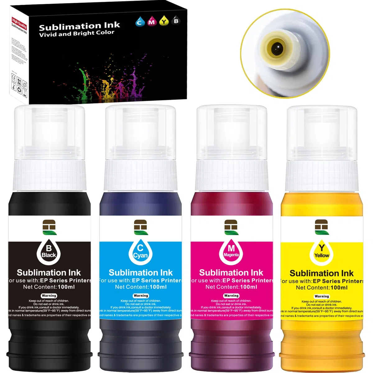 Tinta de sublimación sin jeringas para Epson EcoTank ET-4800 ET-2850 ET-2800 ET-2803 ET-2720 ET-3850 ET-2760 ET-3830 ET-4700 ET-2750 ET-4760 850 Es. T-5800 ET-15000 (400ML/ICC libre)