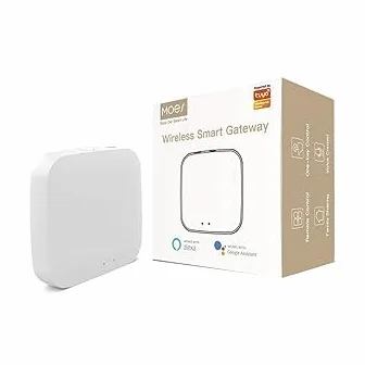MOES Tuya ZigBee y BLE Multimodo Smart Home Gateway WiFi Mesh Hub, Funciona con Productos Tuya ZigBee o BLE Smart Home, Control de voz a través de Alexa Google Home
