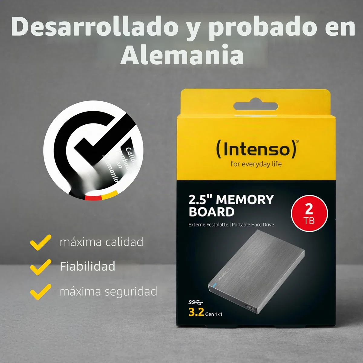 Intenso HDD Externo 6028680 2TB 2.5" USB 3.0 ALUMI