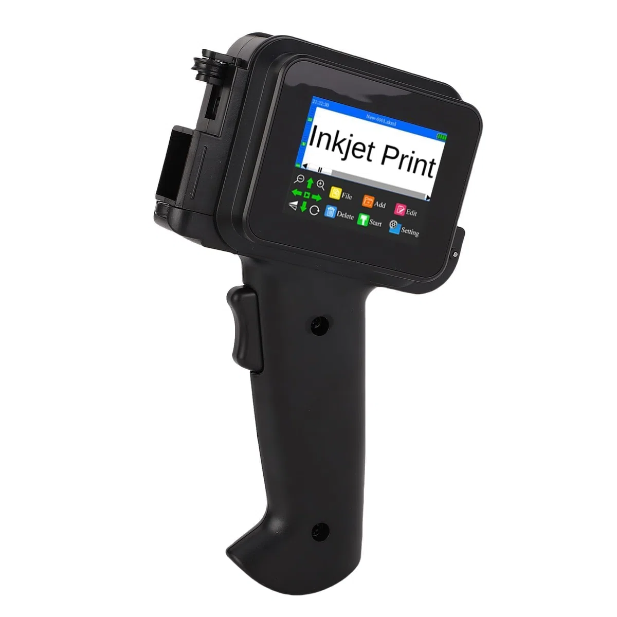 SUNGOOYUE Impresora de Inyección de Tinta Precisa, Portátil, de Secado Rápido, Portátil, Mini 12,7 Mm, para Texto, Código de Barras, Código QR, Contador, Número de Lote, Codificador de Fecha para