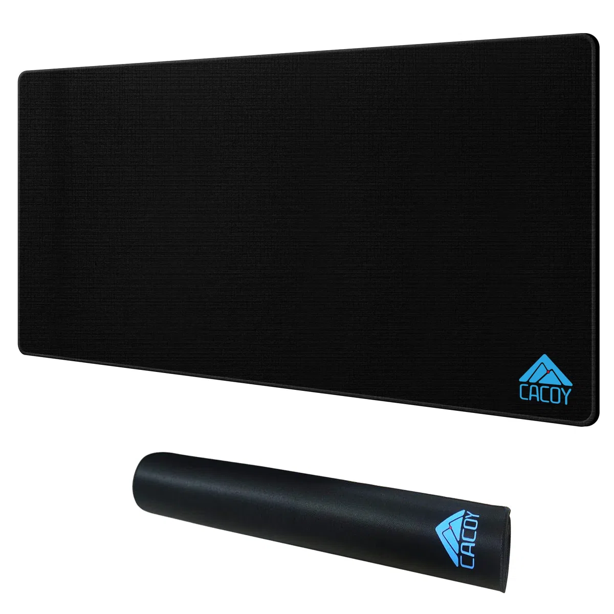Cacoy 1100x500 mm Alfombrilla de Ratón para Juegos, Grande Alfombrilla de escritorio ordenador, Alfombrilla para ratón de Oficina Antideslizante, XXL Alfombrilla Escritorio Multifuncional (Negro)