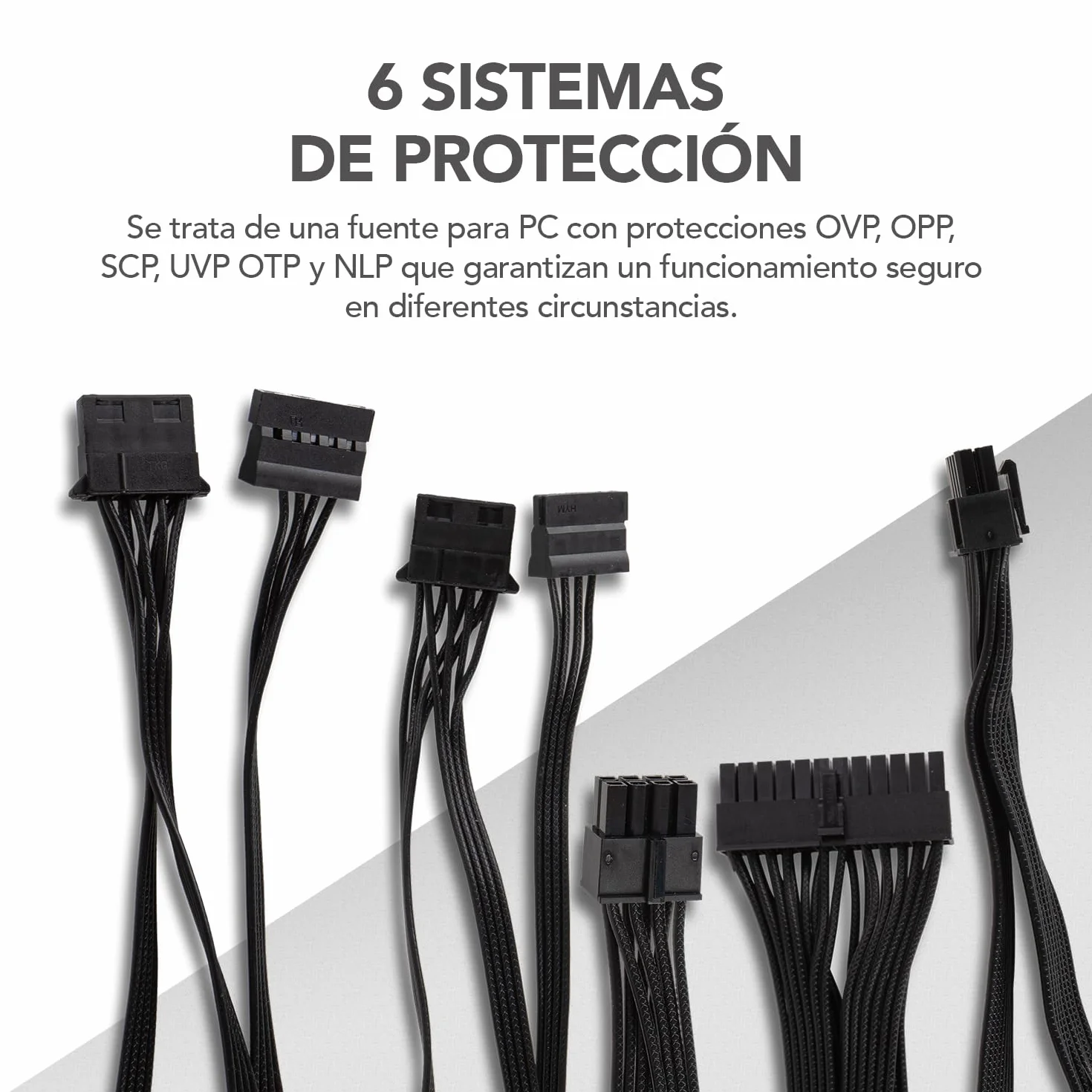 NOX Xtreme URANO Pro 550W 80 Plus Bronze–Fuente de Alimentación ATX,Ventilador Silencioso 120 mm PWM, Protección Integral (OVP, UVP, OPP, SCP, OTP), PFC Activo, Cables Planos Extra, Negro