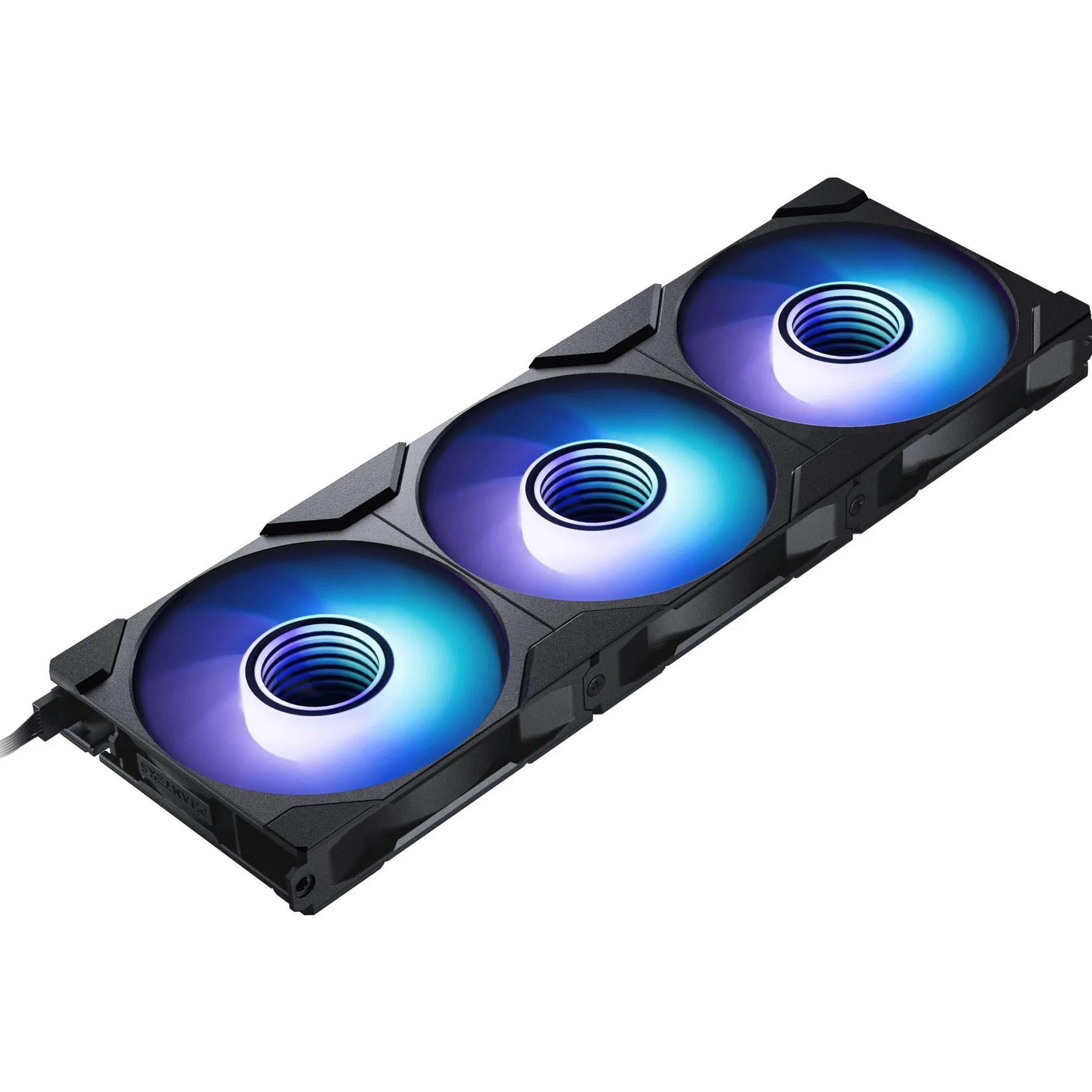 Phanteks Paquete triple de hoja invertida M25-120 Gen2, 3 ventiladores de refrigeración ARGB de alto rendimiento de 120 mm, marco de ventilador unificado en cadena de margarita, cubo de espejo