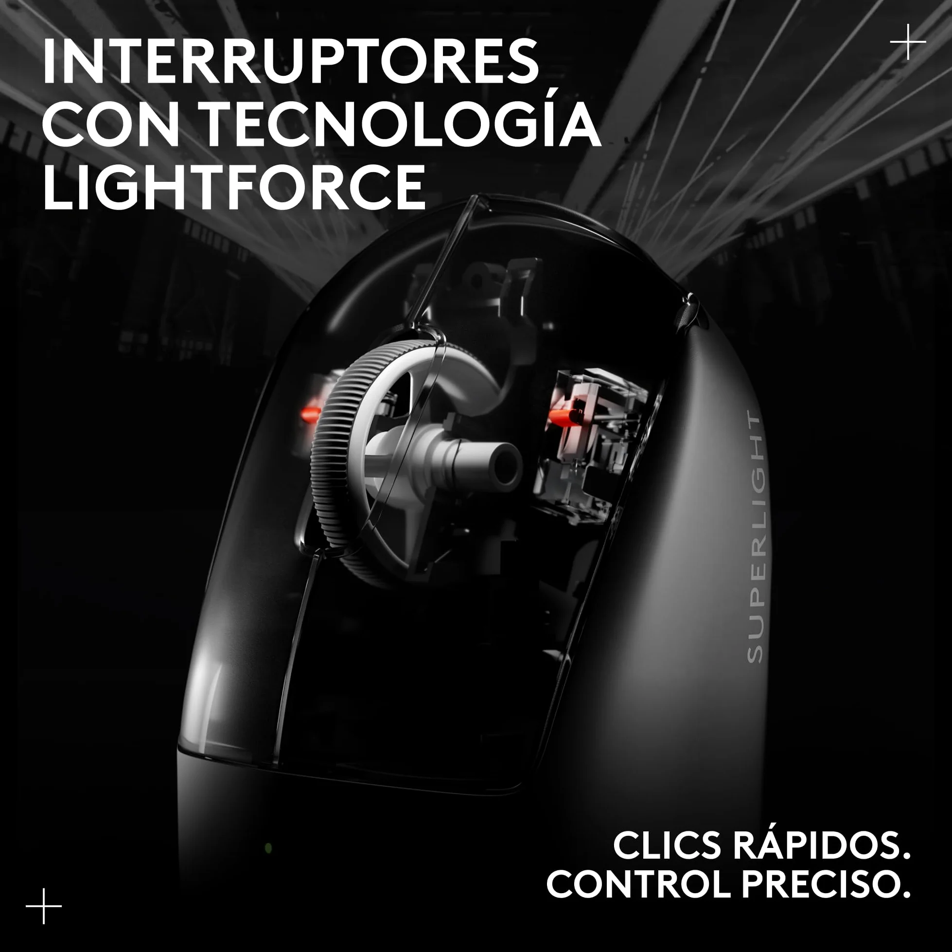 Logitech G PRO X SUPERLIGHT 2, Ratón inalámbrico para gamingratón Pro-Grade de 60 g con 5 botones programables,Europa del Este Envases,44 000 DPI,velocidad de respuesta de 8 kHz,USB-C, PC/Mac - Blanco