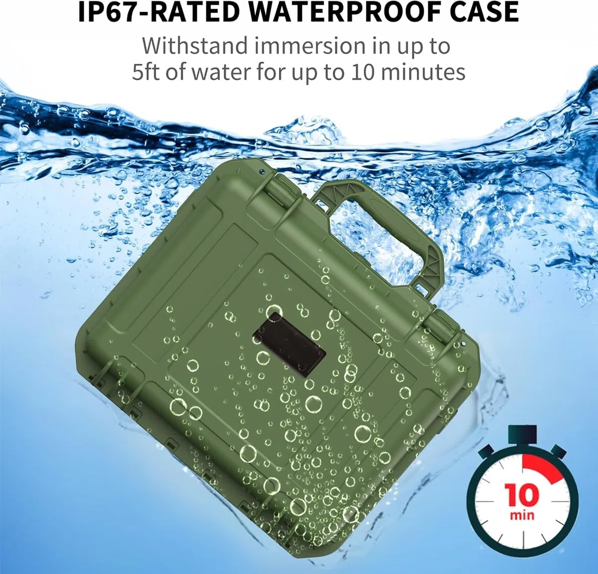 Starlink Mini Case - Starlink Mini Accesorios Impermeable Portátil Funda Protectora Dura para Viaje de PP con Espuma Precortada para Starlink Dishy, verde, Viajes