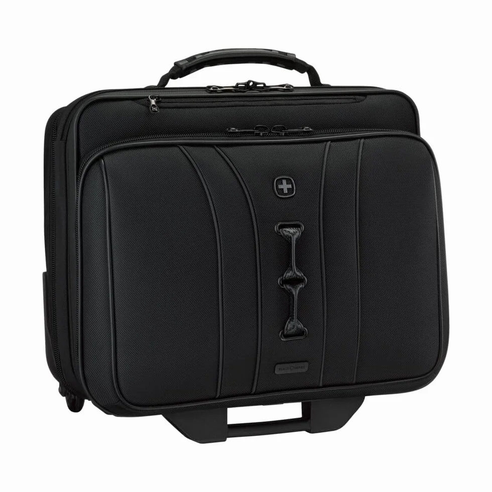 Wenger Legacy Black Series Maletín, maletín con Ruedas para portátil, Trolley, Notebook hasta 15,6", 29 l, Oficina, Negocios, Universidad Escuela, Negro, 653631
